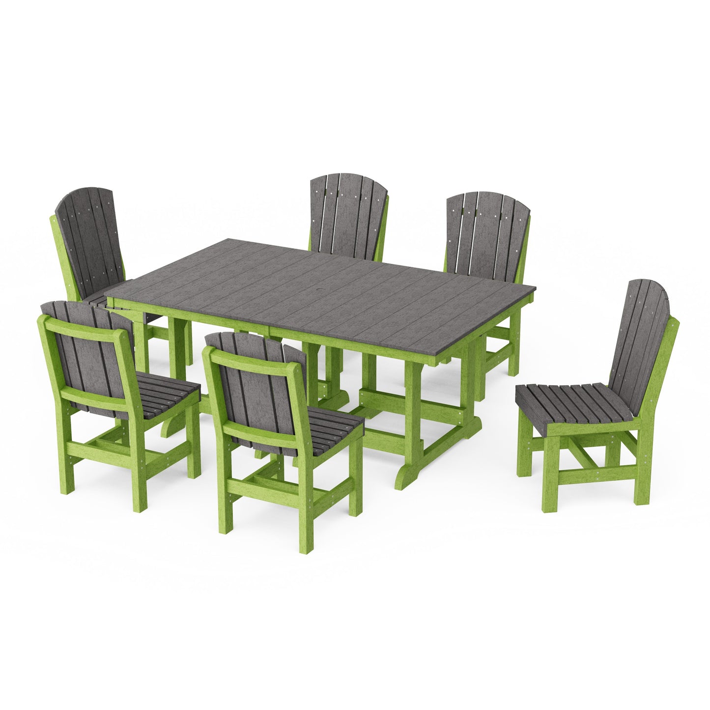 Heritage 7-Piece Side Chair Rectangular Dining Set