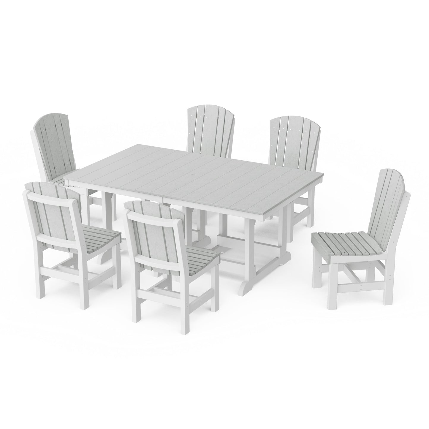 Heritage 7-Piece Side Chair Rectangular Dining Set