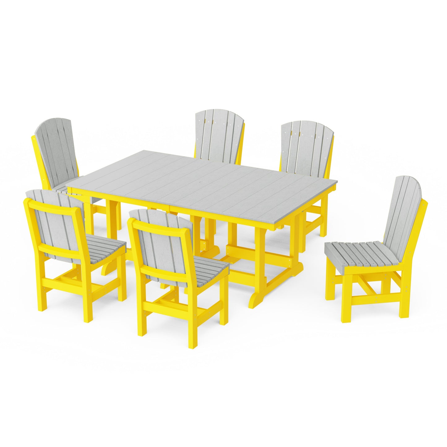 Heritage 7-Piece Side Chair Rectangular Dining Set