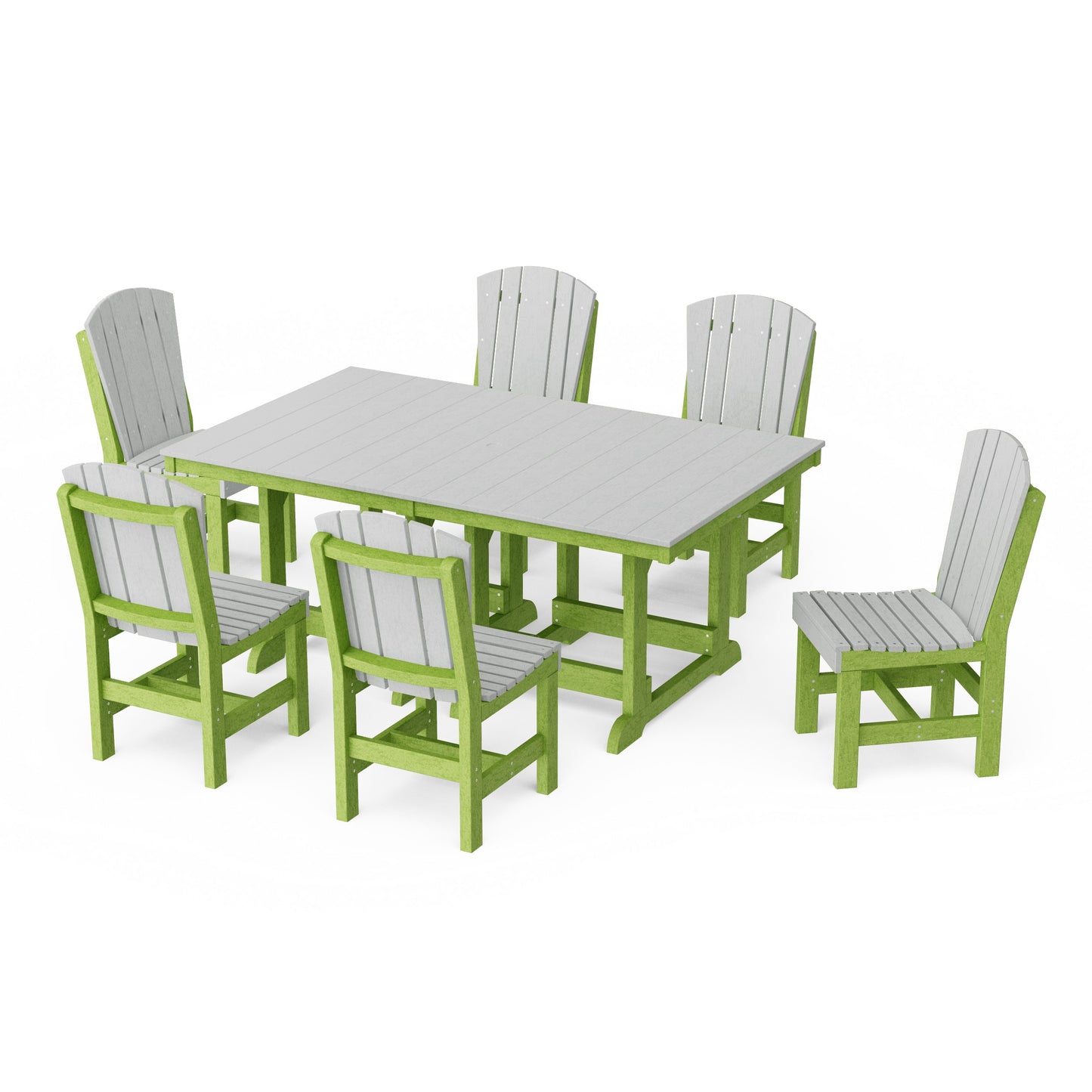 Heritage 7-Piece Side Chair Rectangular Dining Set