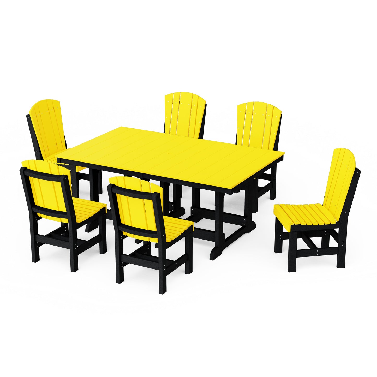 Heritage 7-Piece Side Chair Rectangular Dining Set