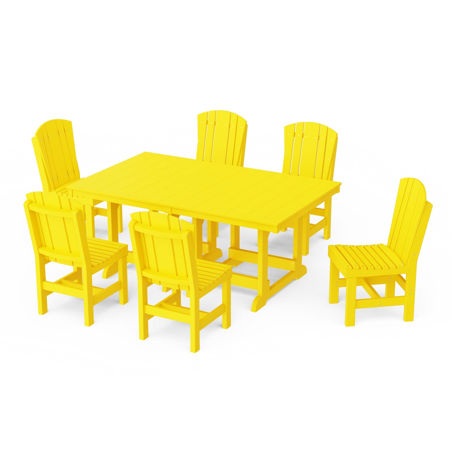 Heritage 7-Piece Side Chair Rectangular Dining Set