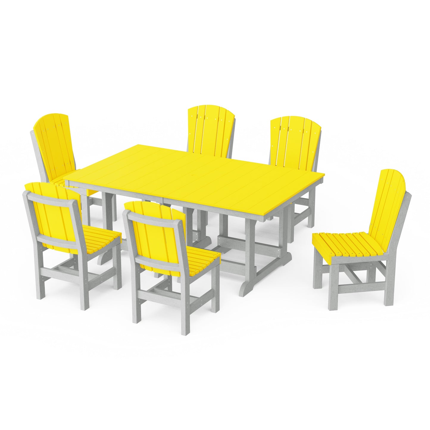 Heritage 7-Piece Side Chair Rectangular Dining Set