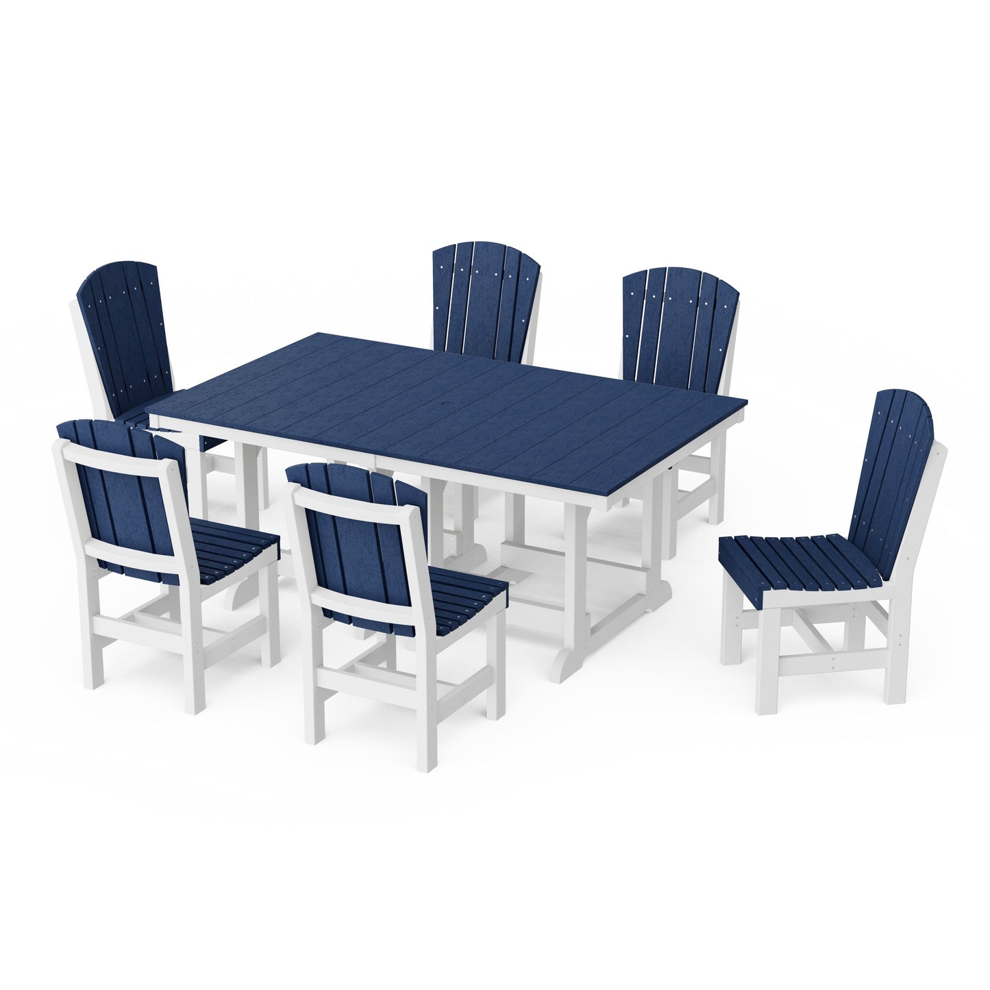 Heritage 7-Piece Side Chair Rectangular Dining Set