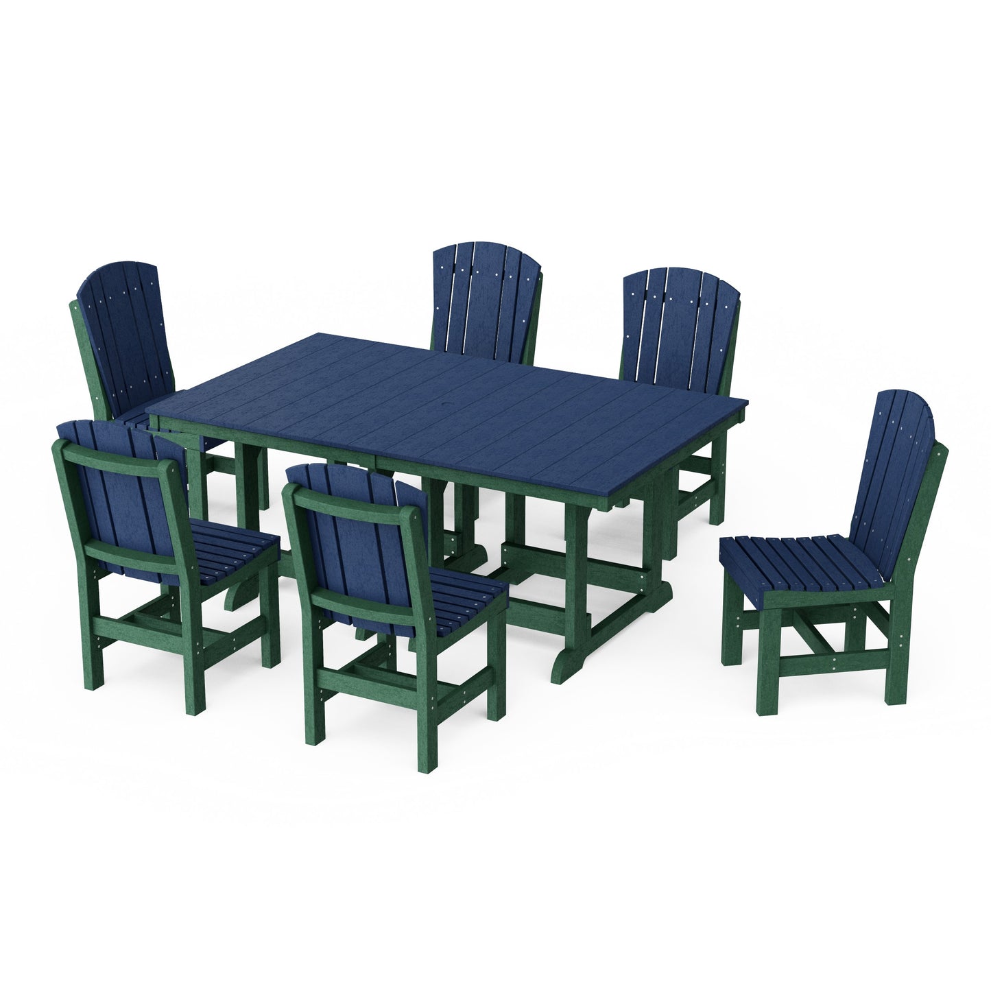 Heritage 7-Piece Side Chair Rectangular Dining Set