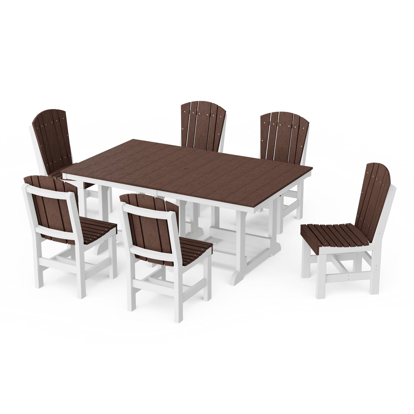 Heritage 7-Piece Side Chair Rectangular Dining Set
