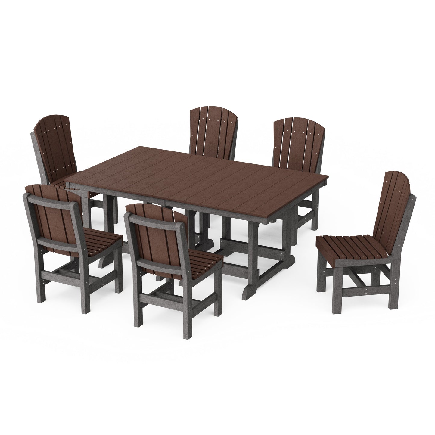 Heritage 7-Piece Side Chair Rectangular Dining Set