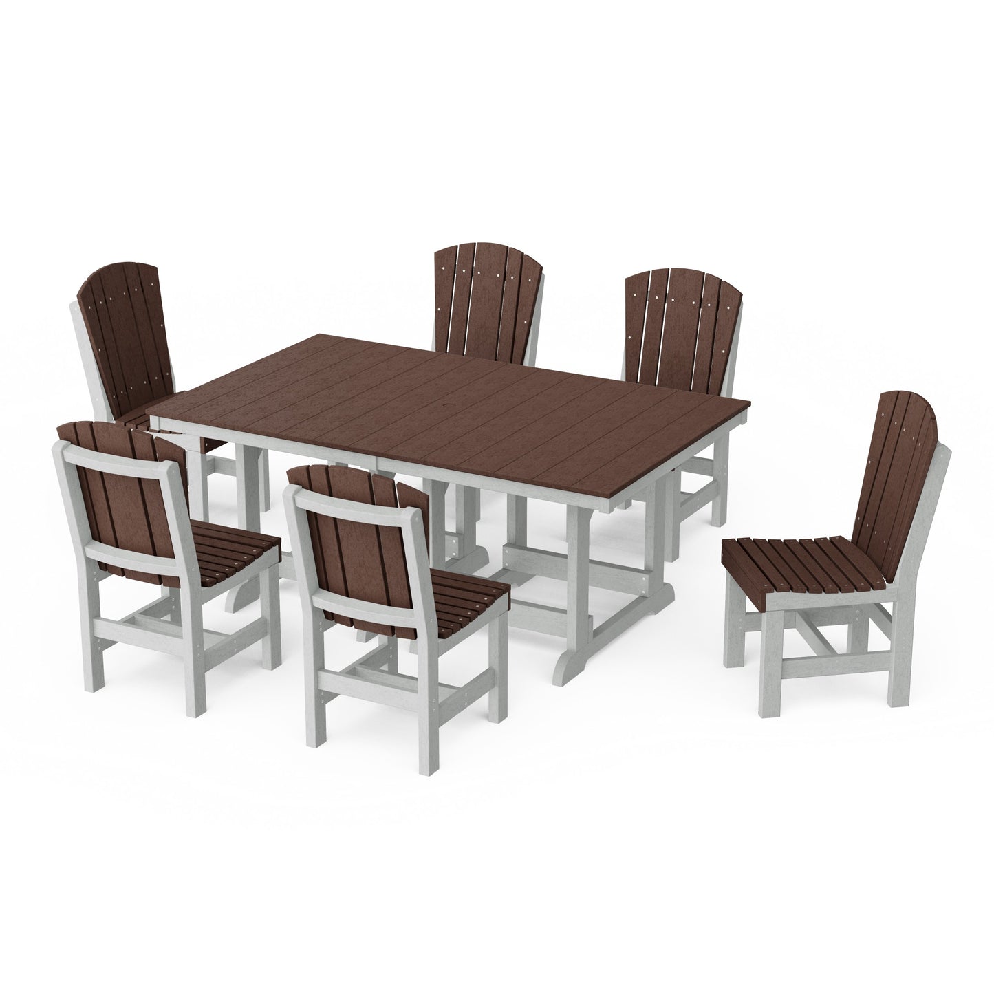 Heritage 7-Piece Side Chair Rectangular Dining Set