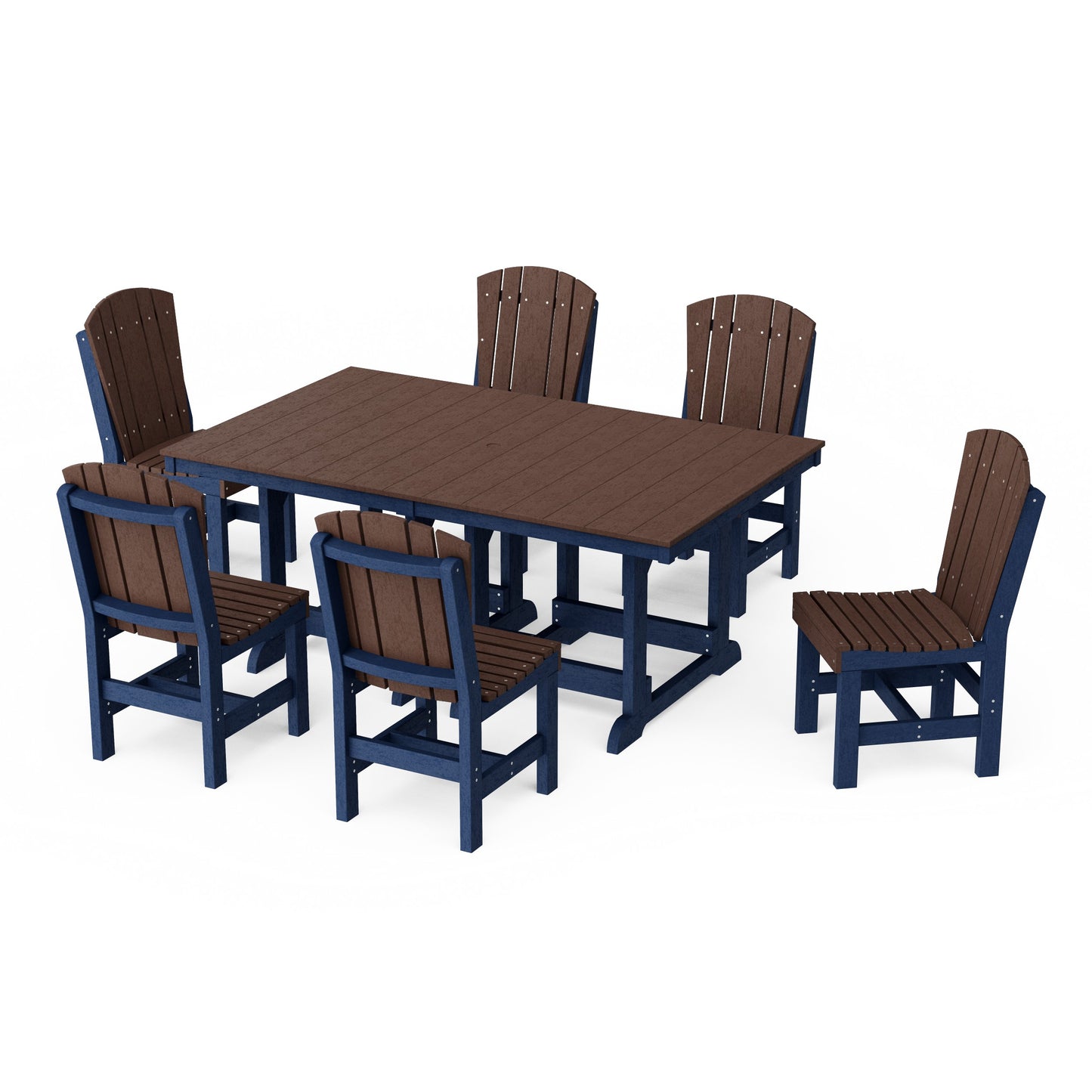 Heritage 7-Piece Side Chair Rectangular Dining Set