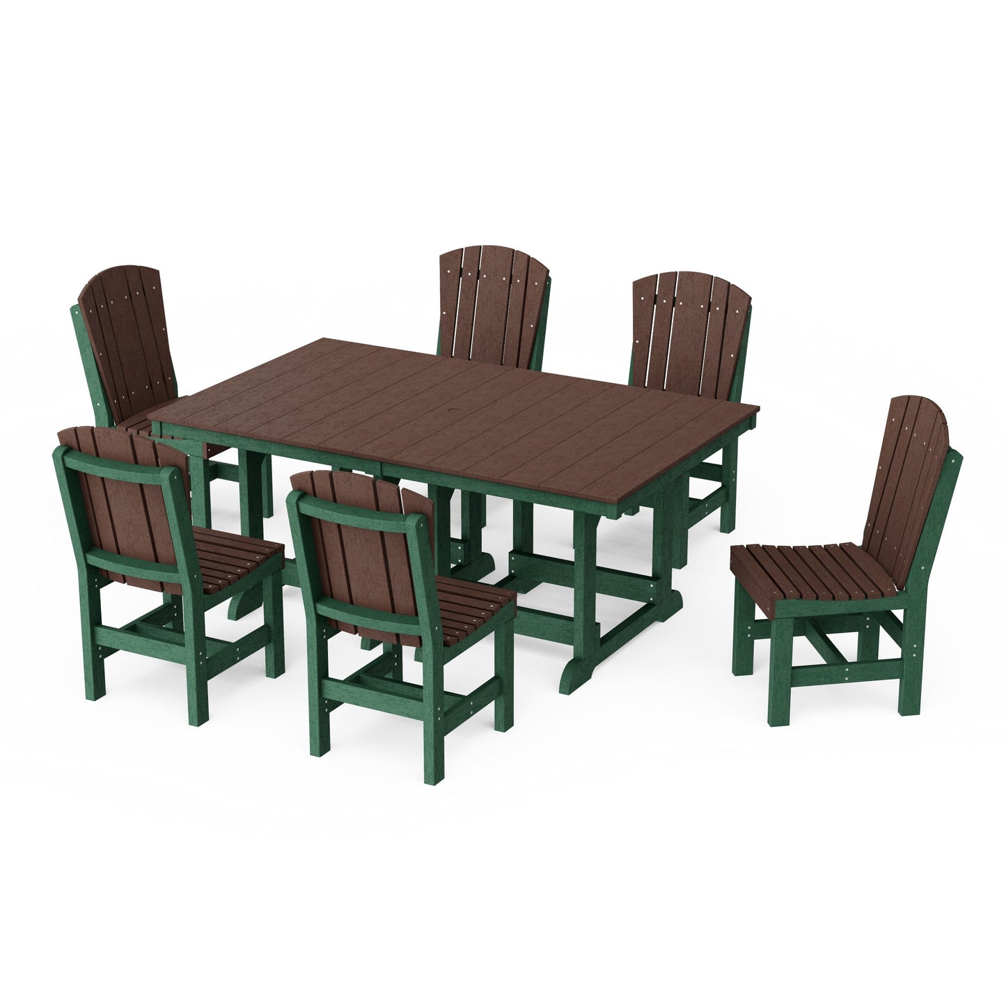 Heritage 7-Piece Side Chair Rectangular Dining Set