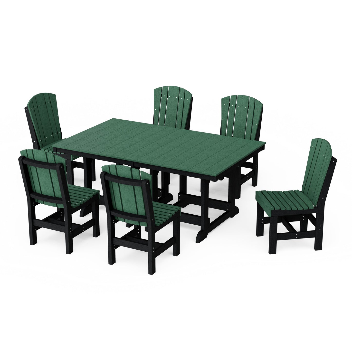 Heritage 7-Piece Side Chair Rectangular Dining Set