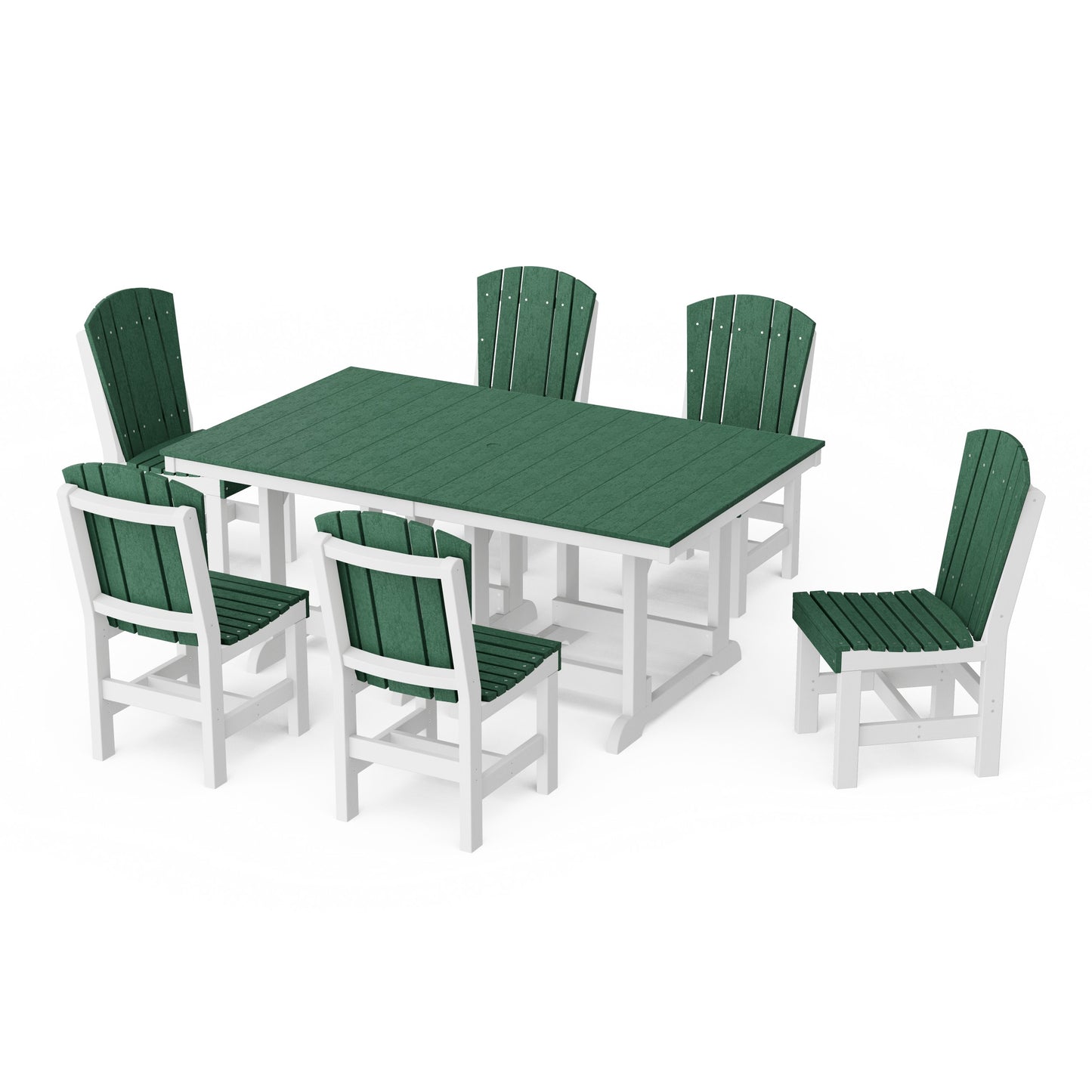 Heritage 7-Piece Side Chair Rectangular Dining Set