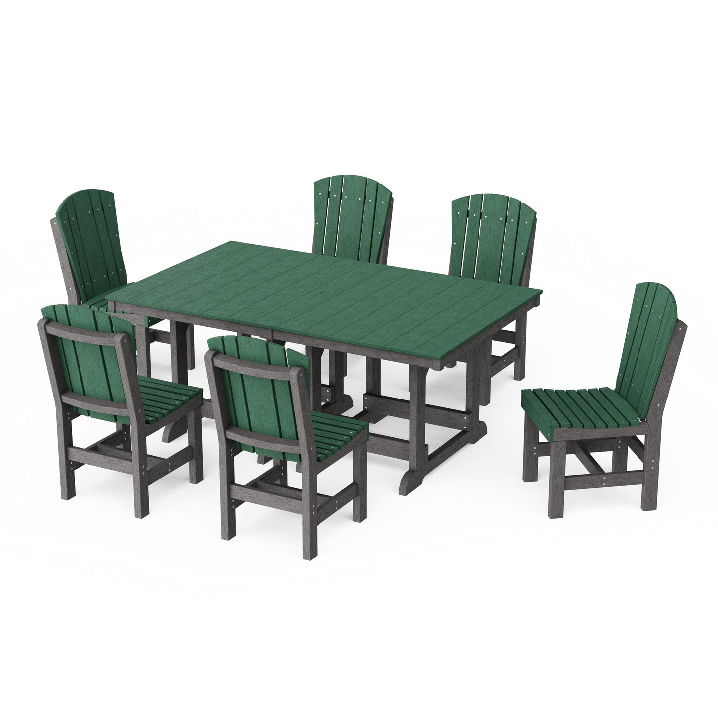 Heritage 7-Piece Side Chair Rectangular Dining Set