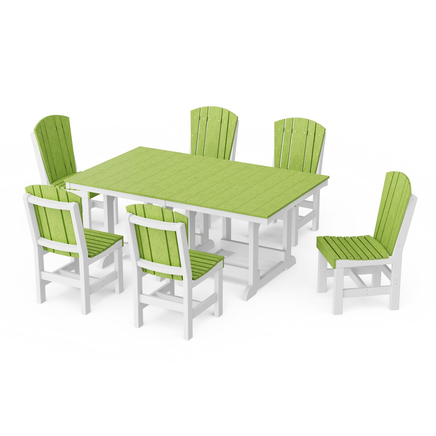 Heritage 7-Piece Side Chair Rectangular Dining Set