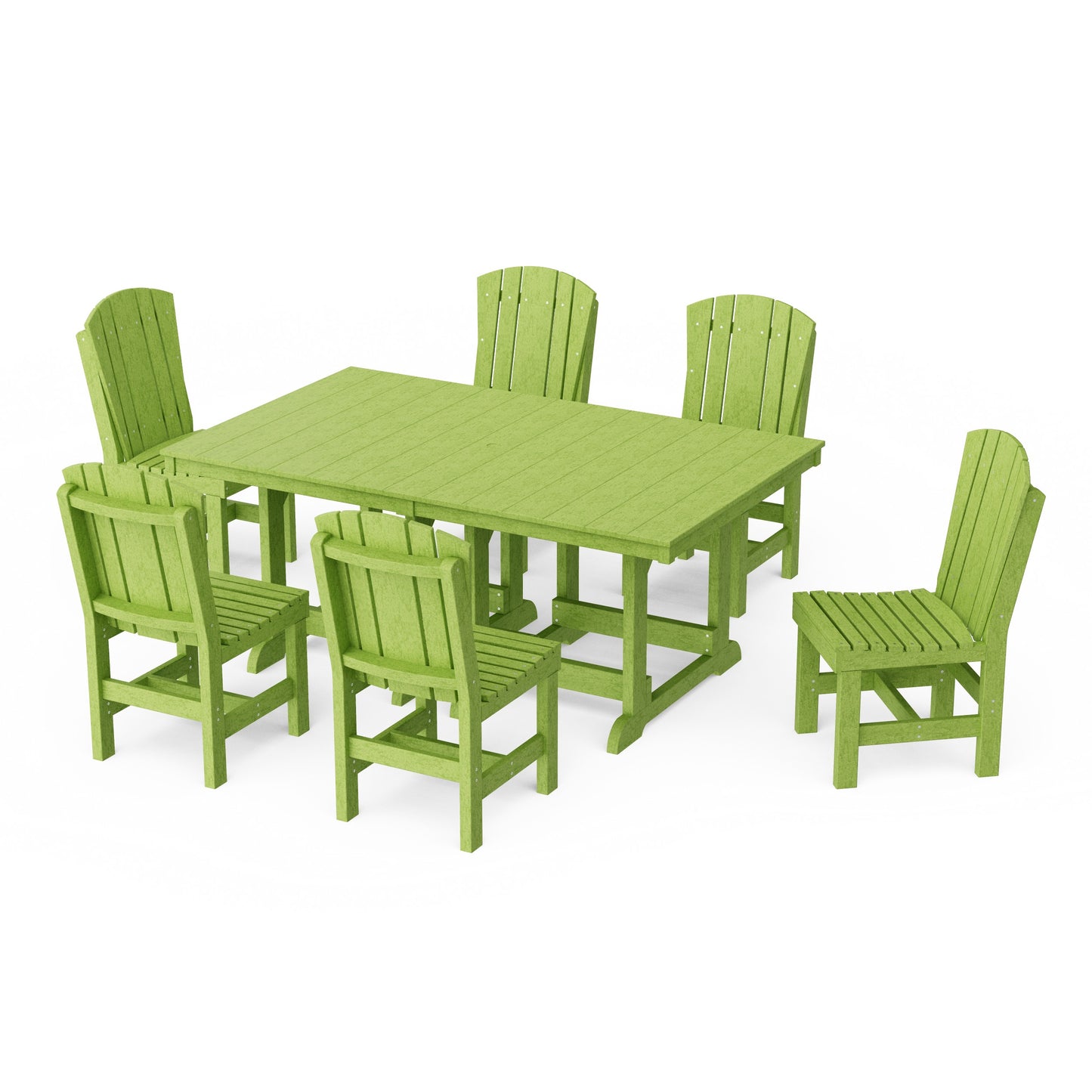 Heritage 7-Piece Side Chair Rectangular Dining Set