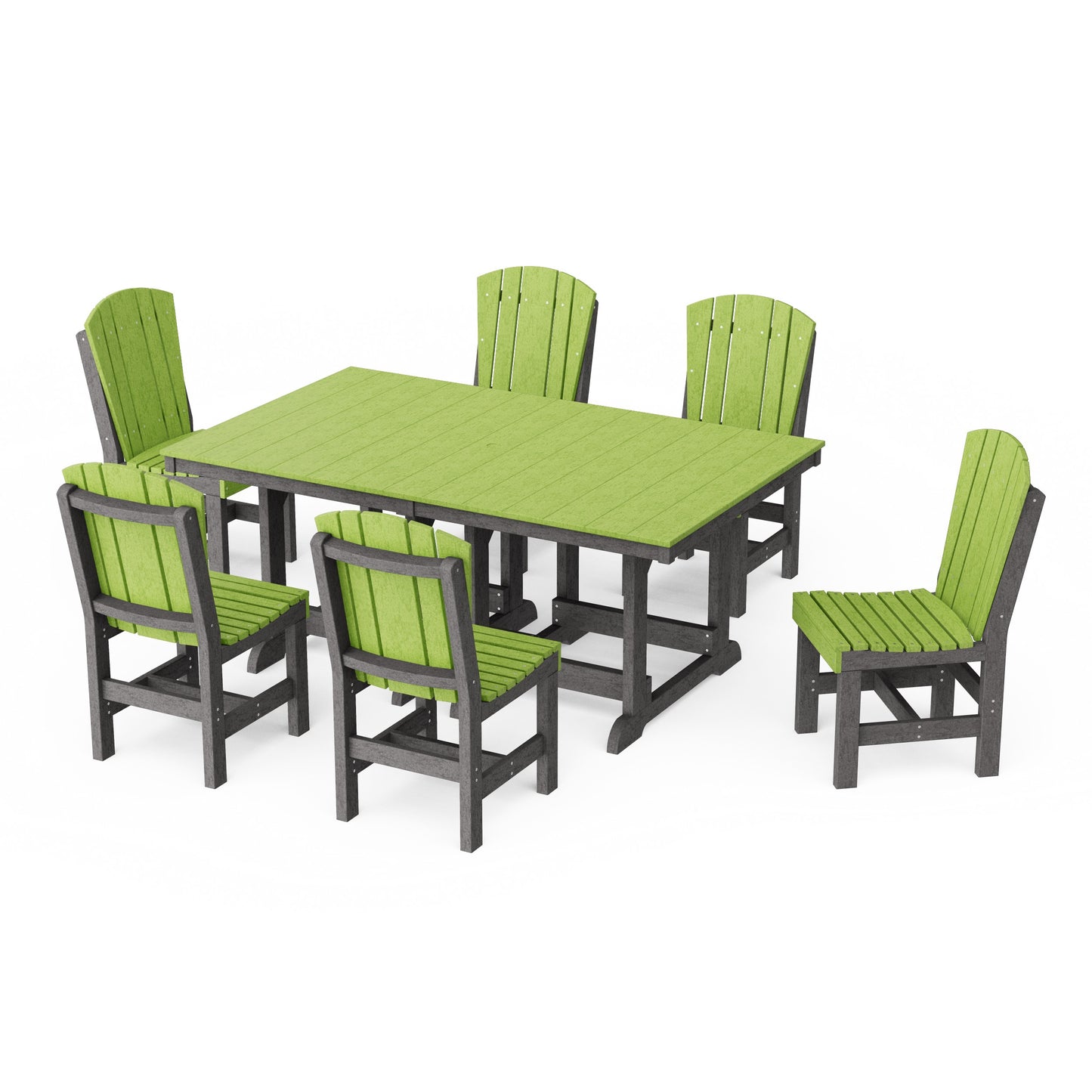 Heritage 7-Piece Side Chair Rectangular Dining Set