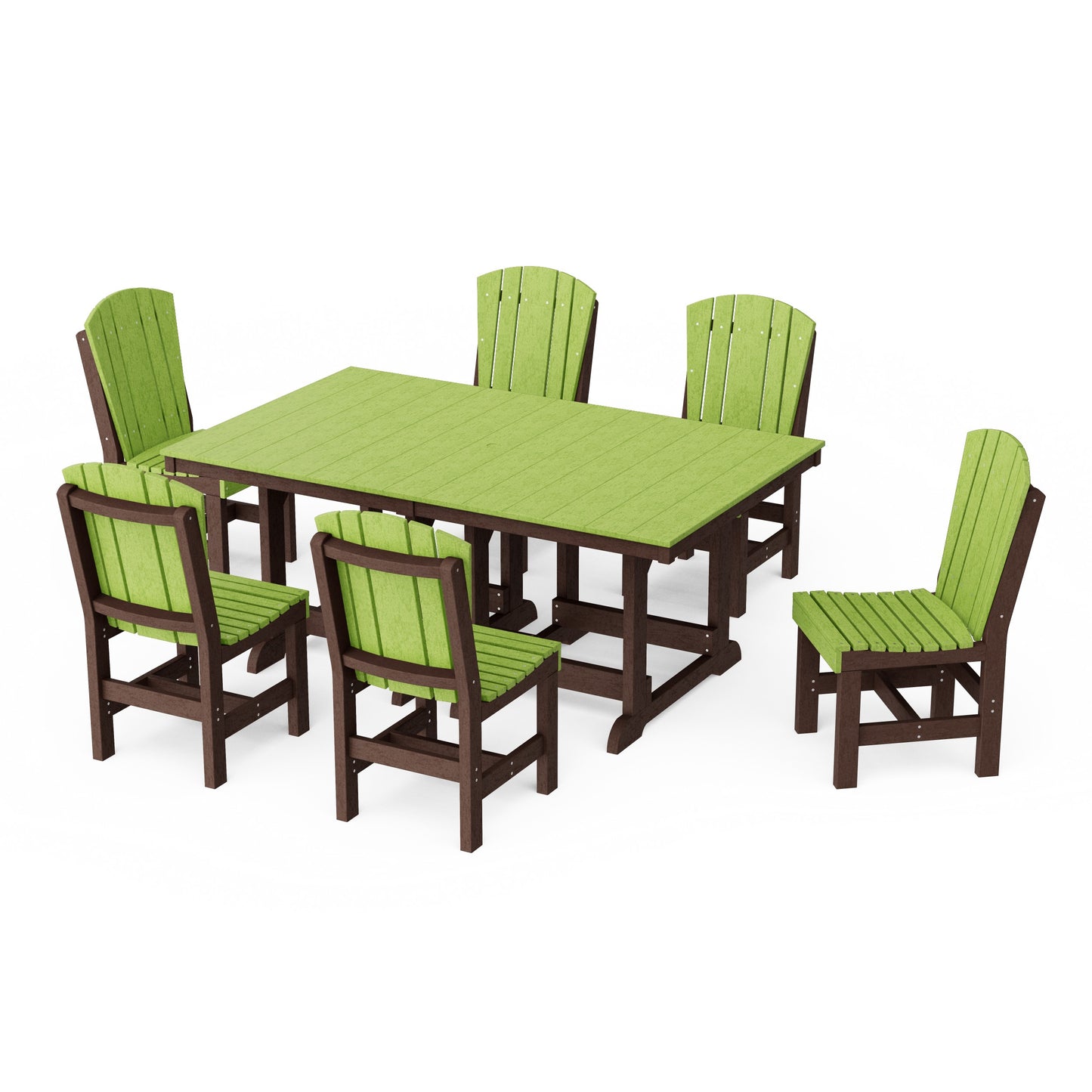 Heritage 7-Piece Side Chair Rectangular Dining Set