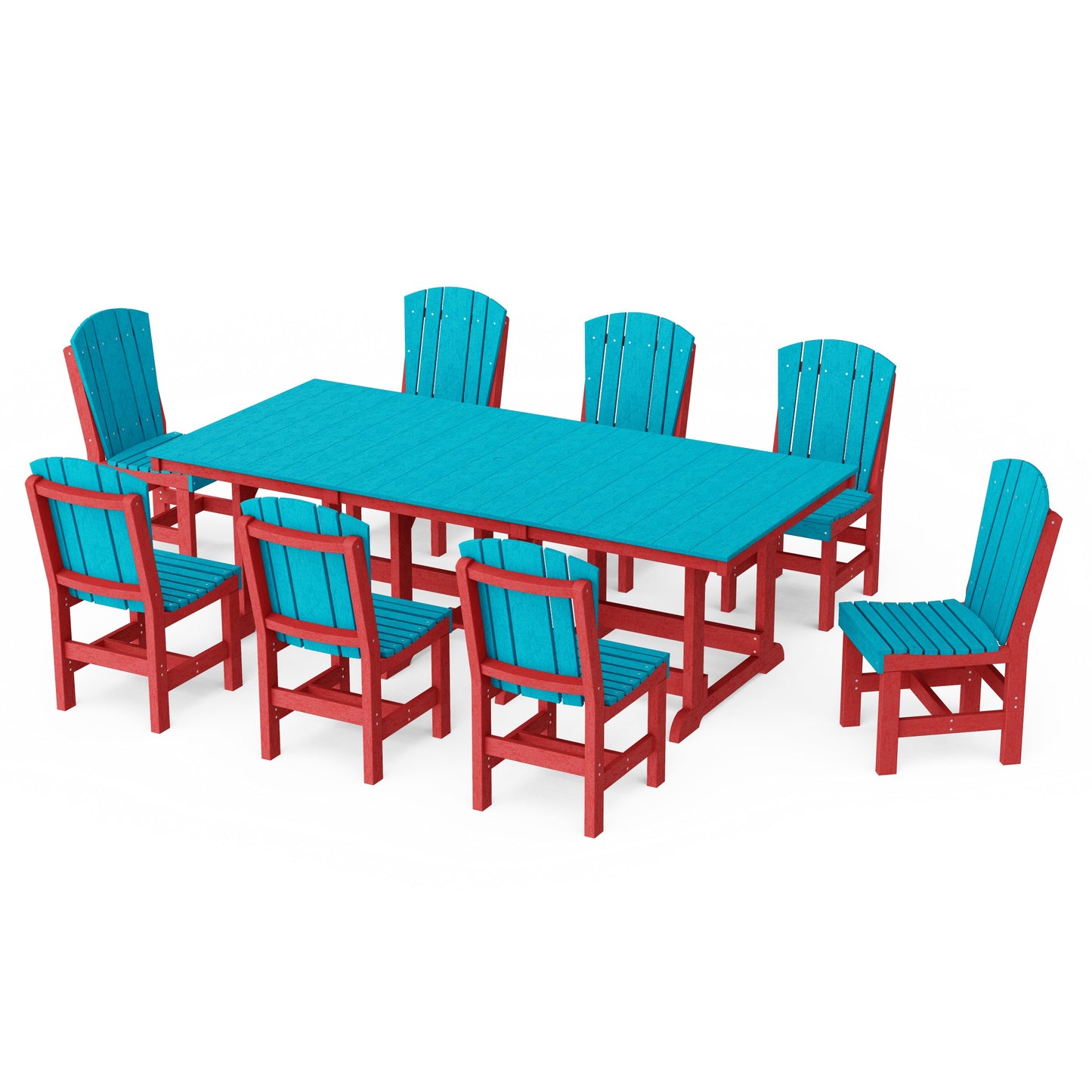 Heritage 9-Piece Side Chair Rectangular Dining Set