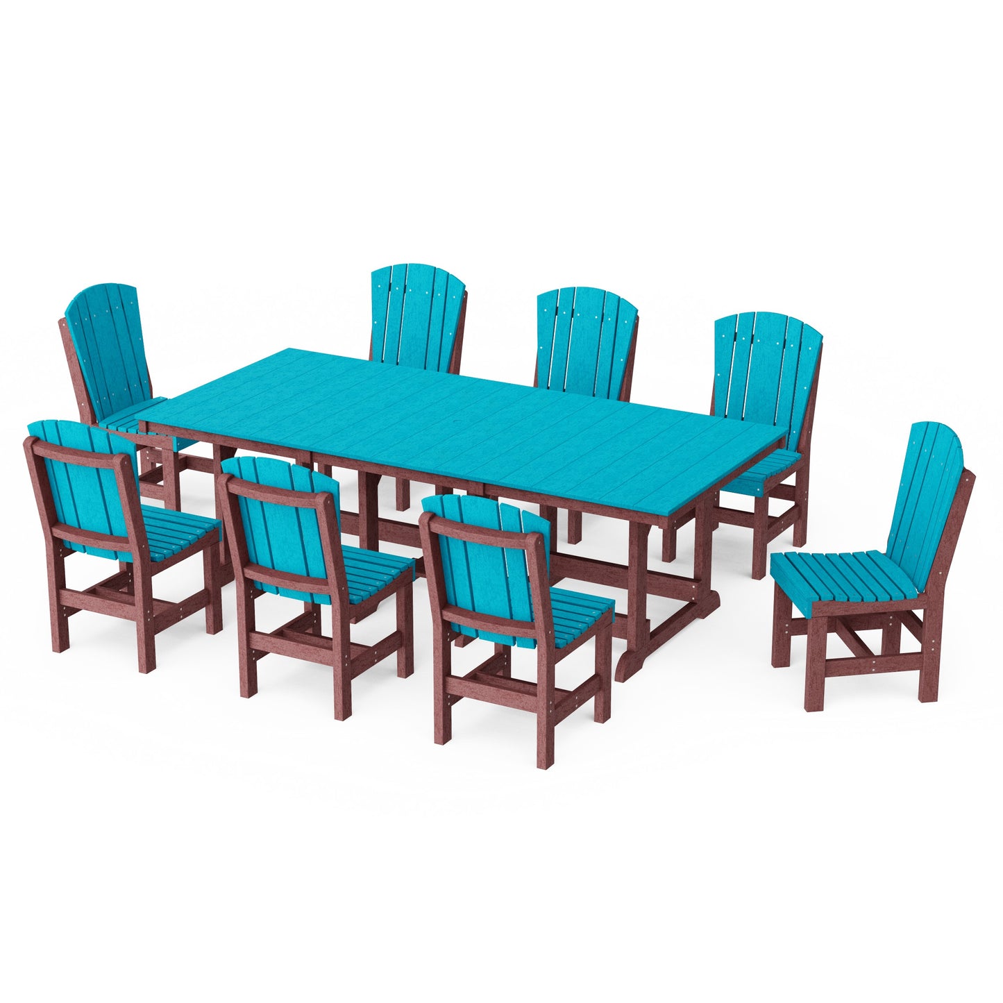 Heritage 9-Piece Side Chair Rectangular Dining Set