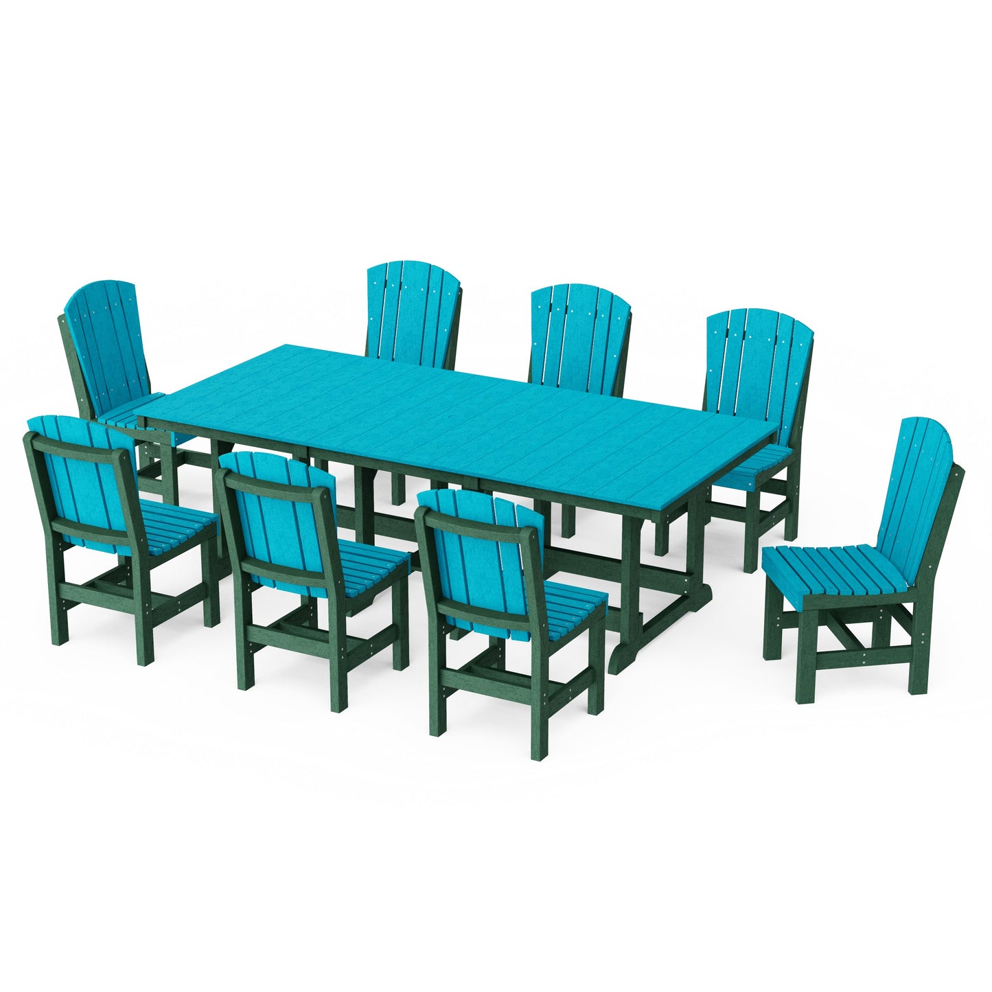 Heritage 9-Piece Side Chair Rectangular Dining Set