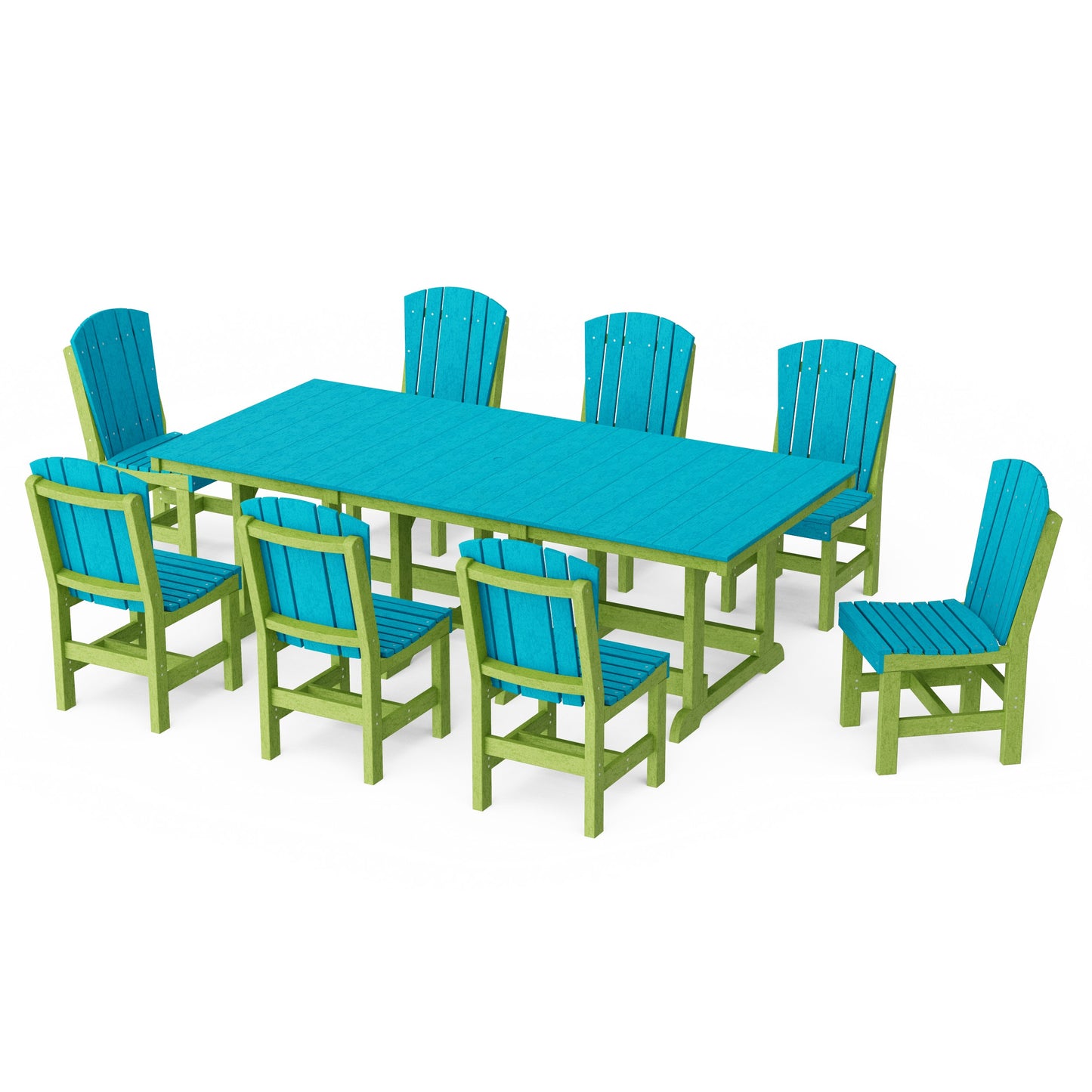 Heritage 9-Piece Side Chair Rectangular Dining Set