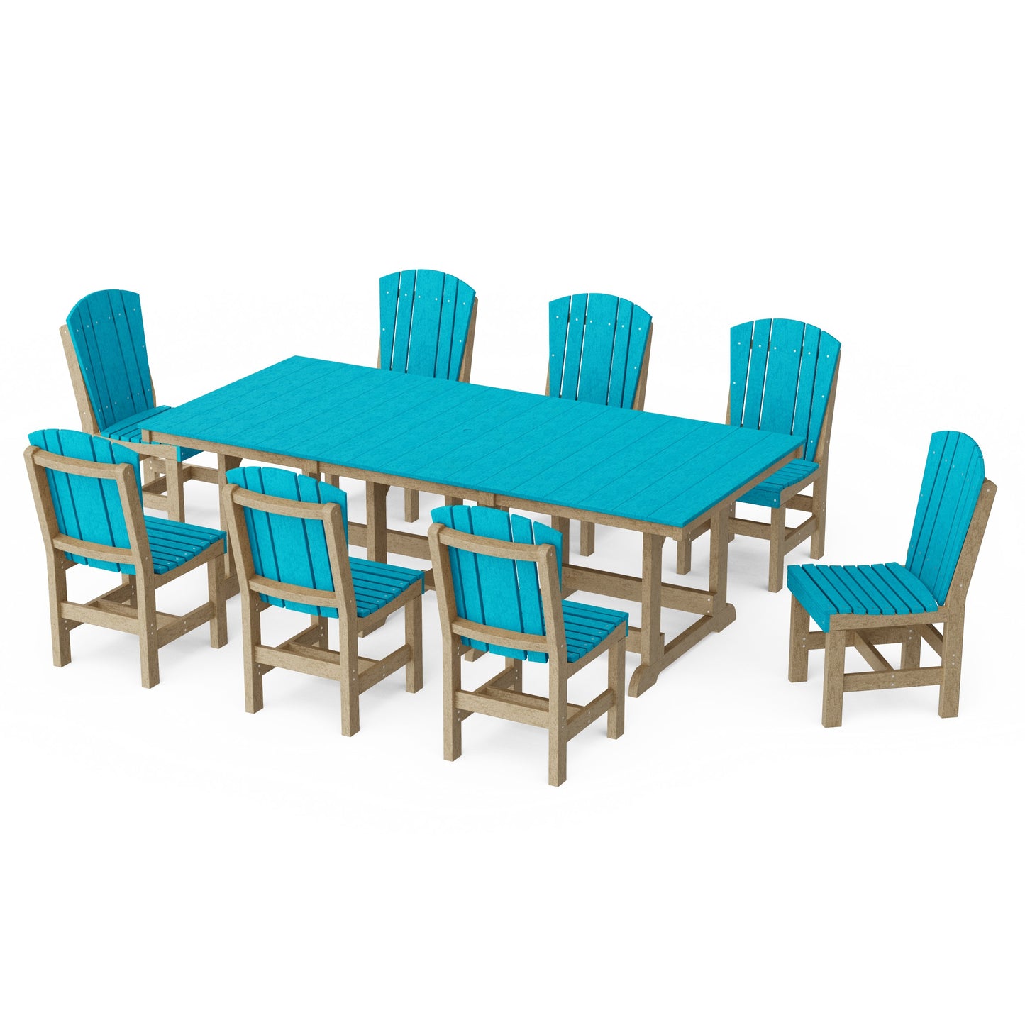 Heritage 9-Piece Side Chair Rectangular Dining Set