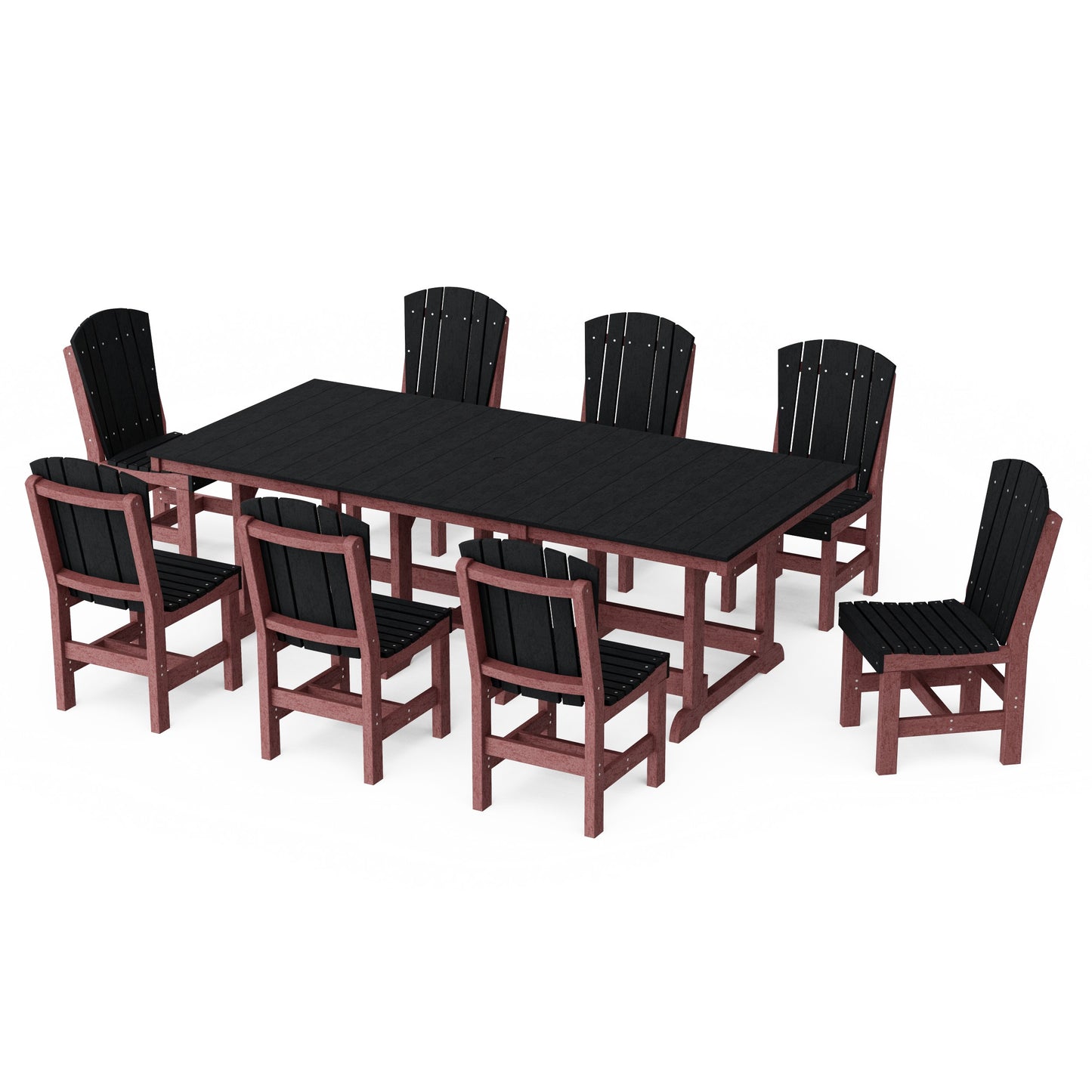 Heritage 9-Piece Side Chair Rectangular Dining Set