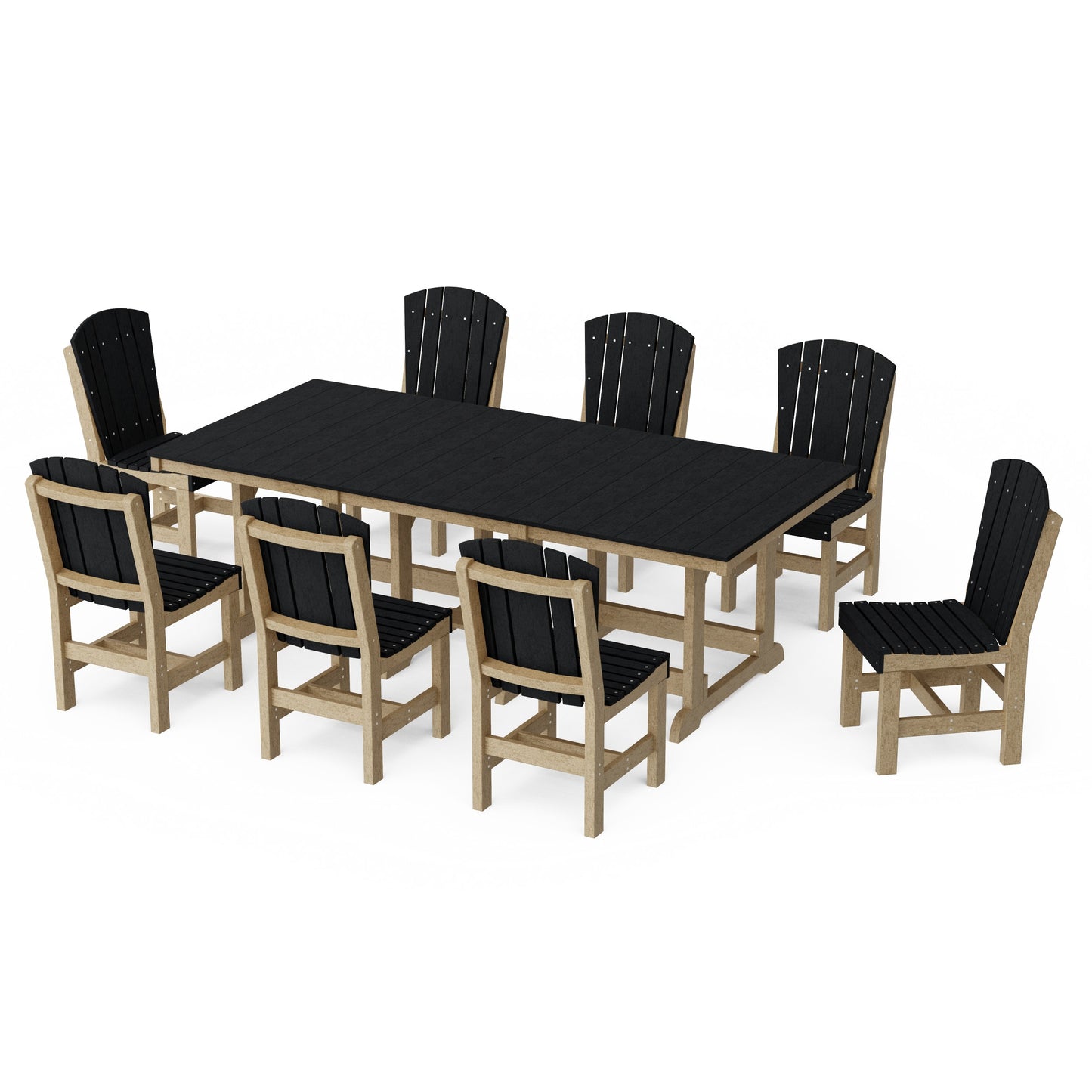 Heritage 9-Piece Side Chair Rectangular Dining Set