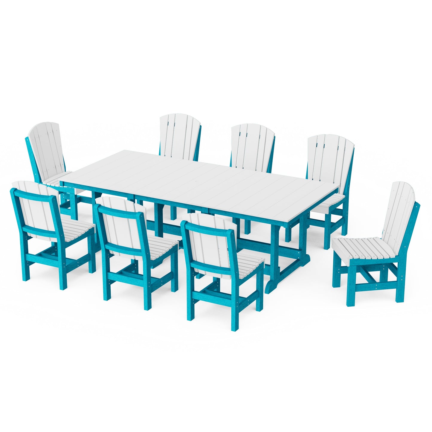 Heritage 9-Piece Side Chair Rectangular Dining Set