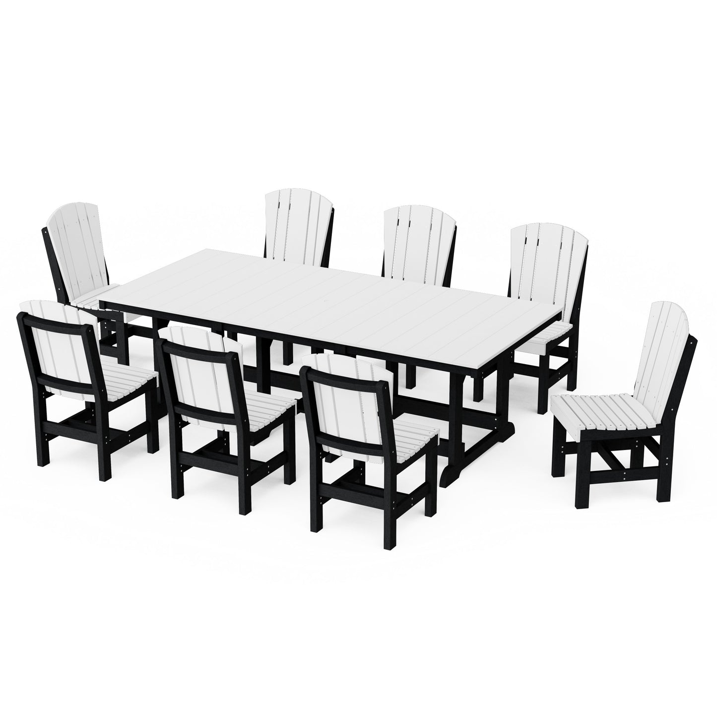 Heritage 9-Piece Side Chair Rectangular Dining Set