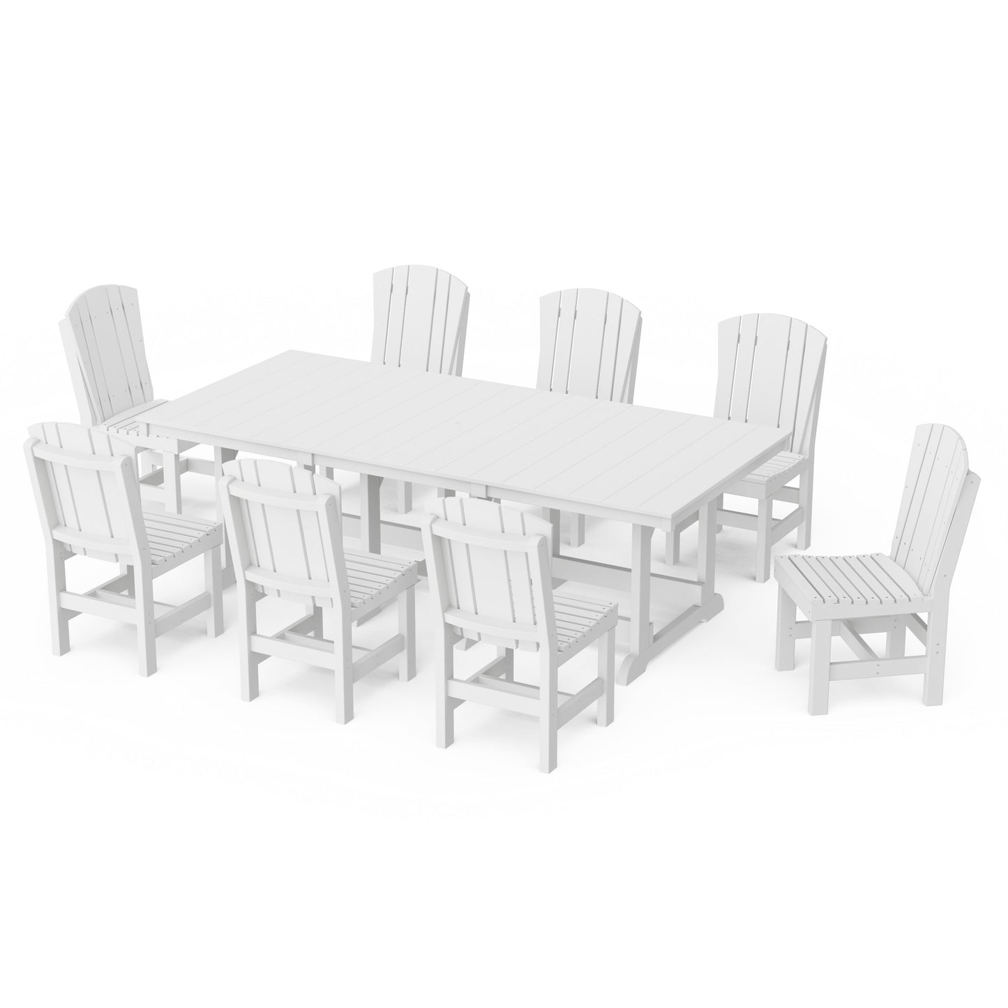 Heritage 9-Piece Side Chair Rectangular Dining Set