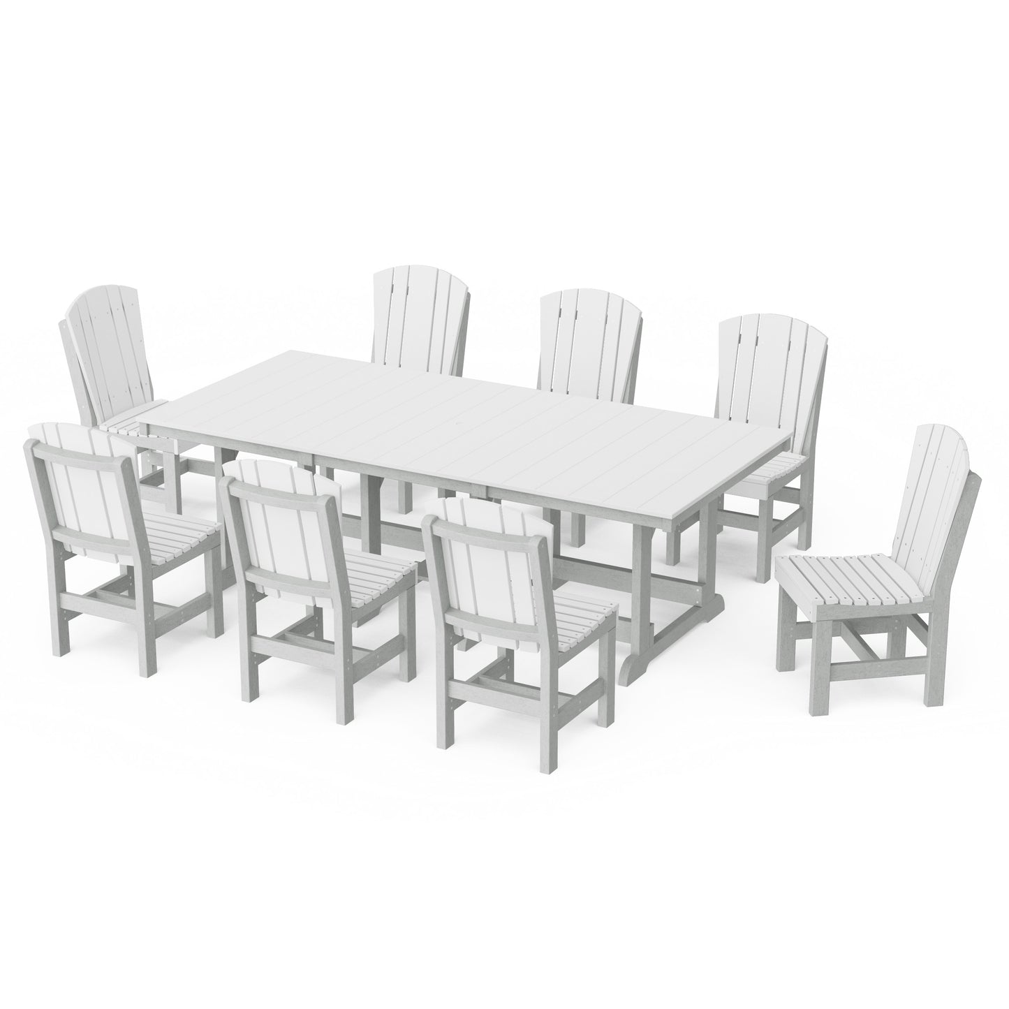 Heritage 9-Piece Side Chair Rectangular Dining Set