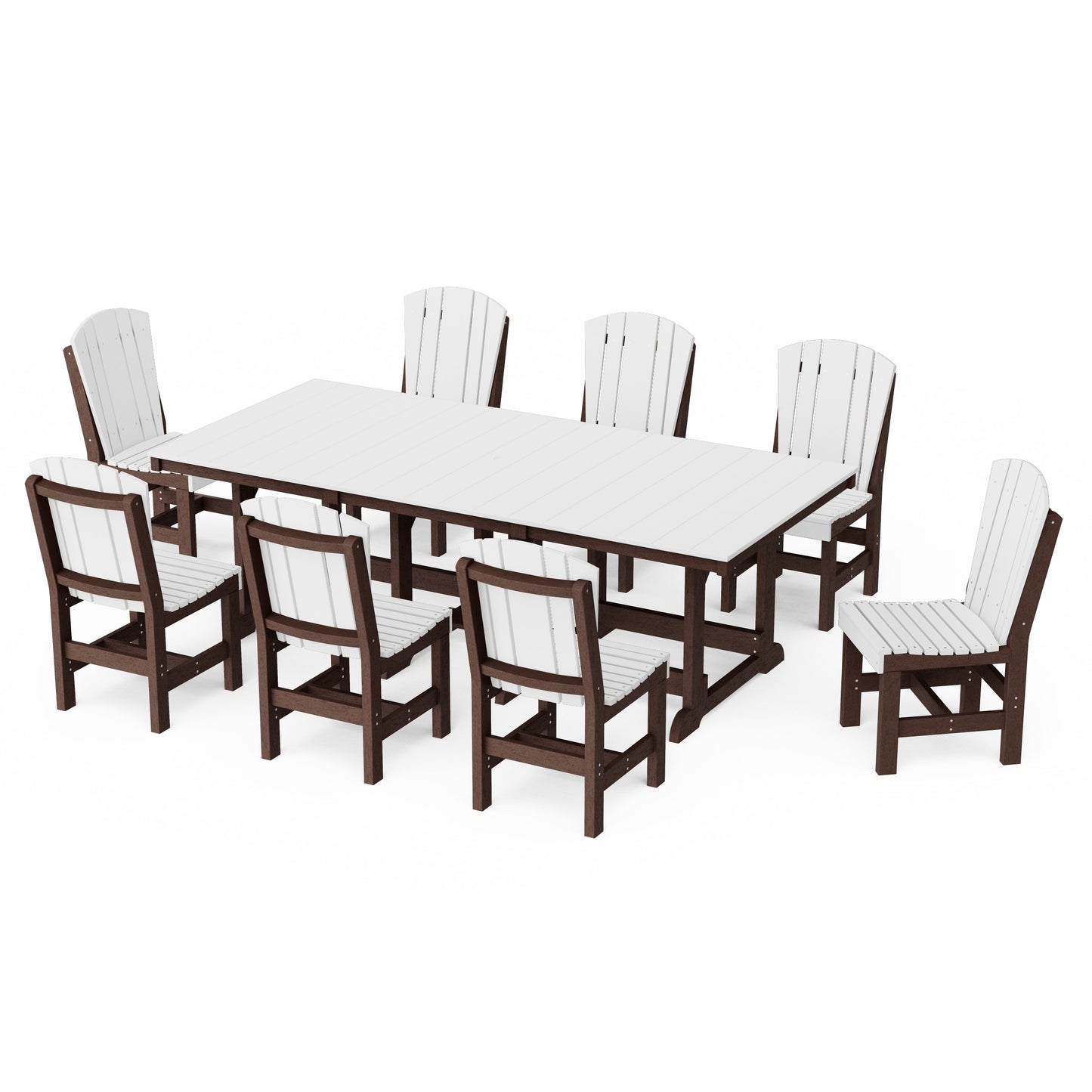 Heritage 9-Piece Side Chair Rectangular Dining Set
