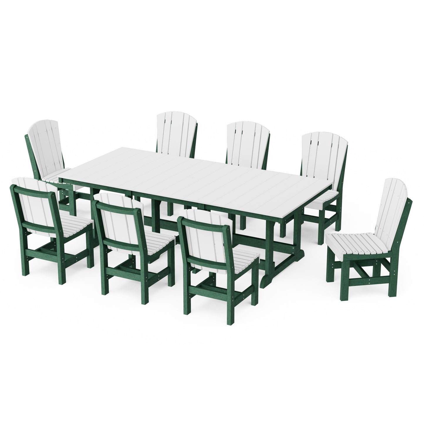 Heritage 9-Piece Side Chair Rectangular Dining Set