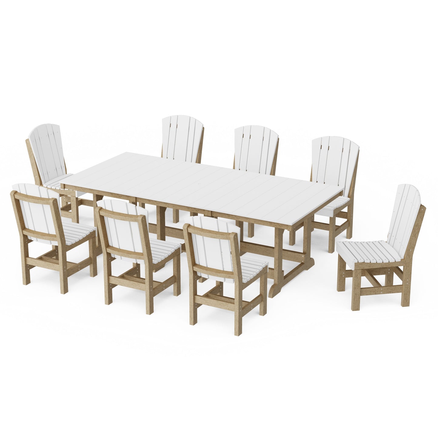 Heritage 9-Piece Side Chair Rectangular Dining Set