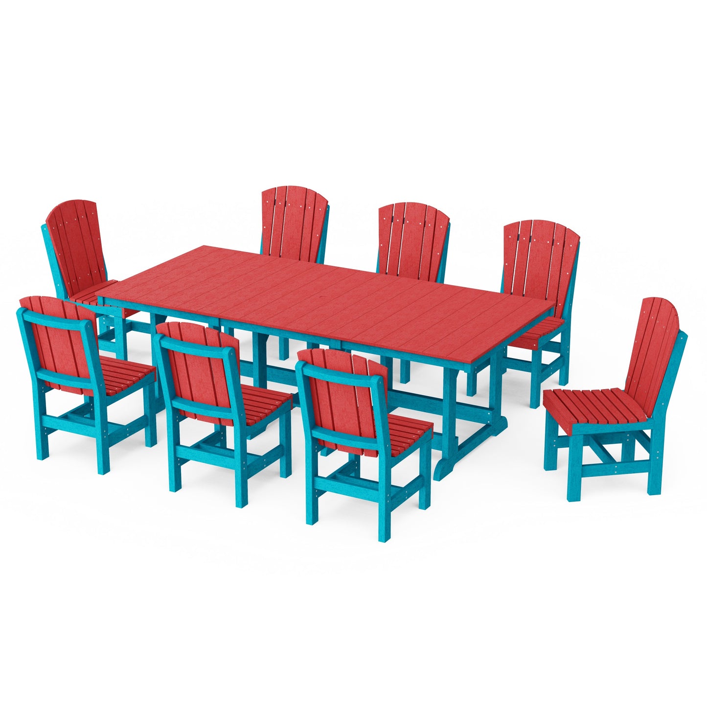 Heritage 9-Piece Side Chair Rectangular Dining Set