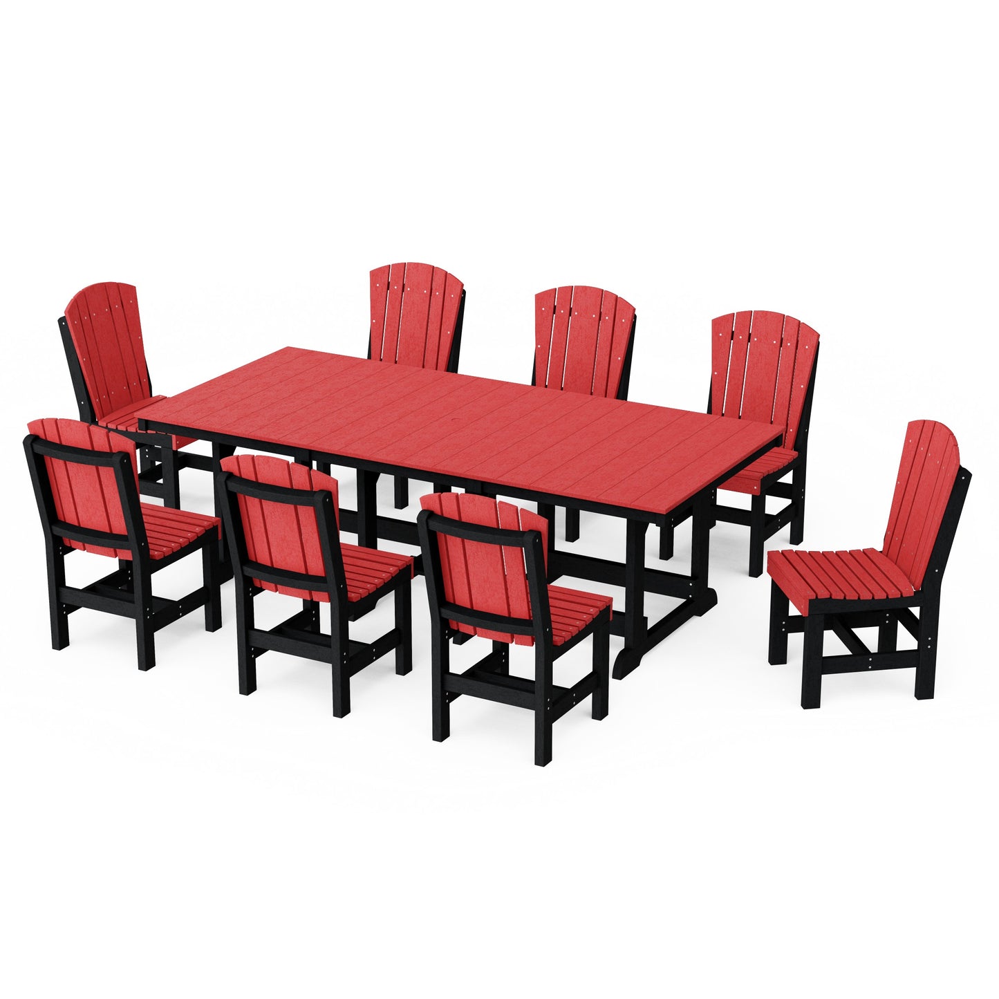 Heritage 9-Piece Side Chair Rectangular Dining Set