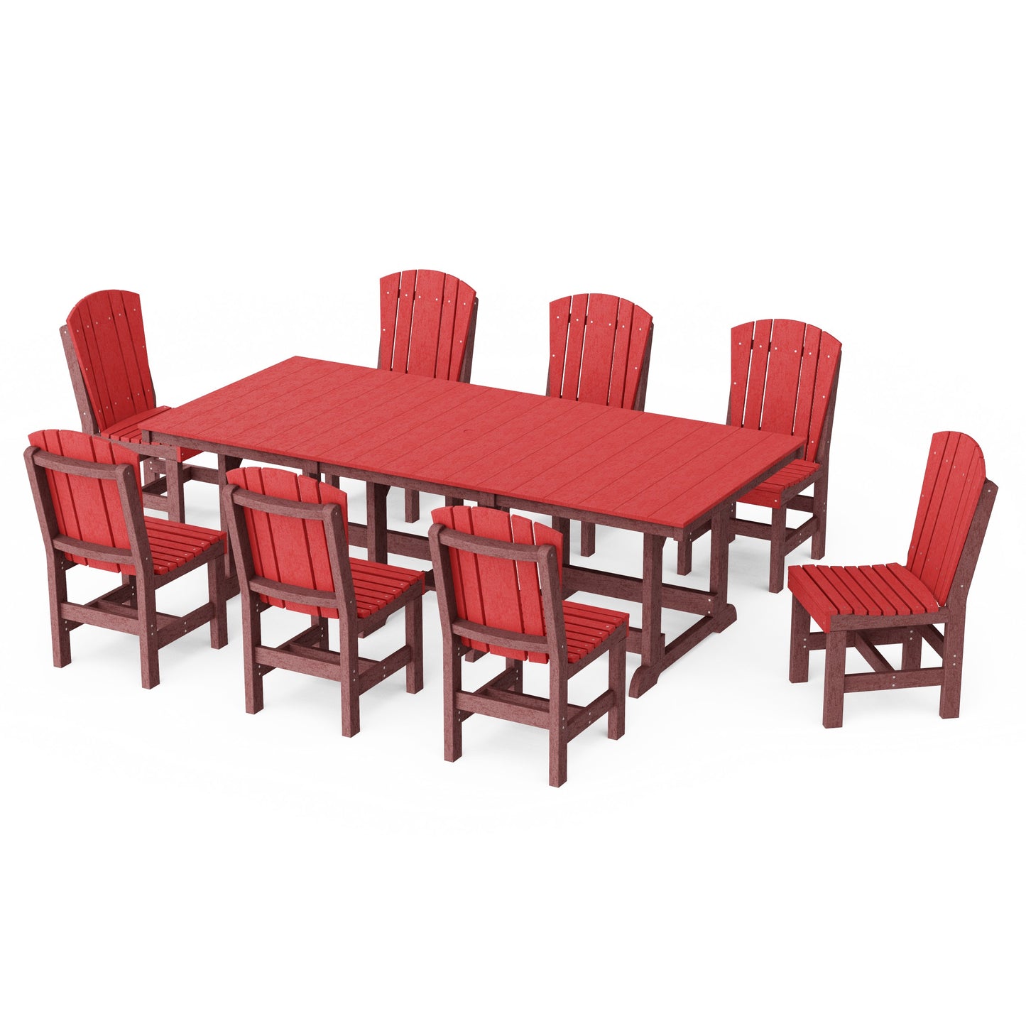 Heritage 9-Piece Side Chair Rectangular Dining Set