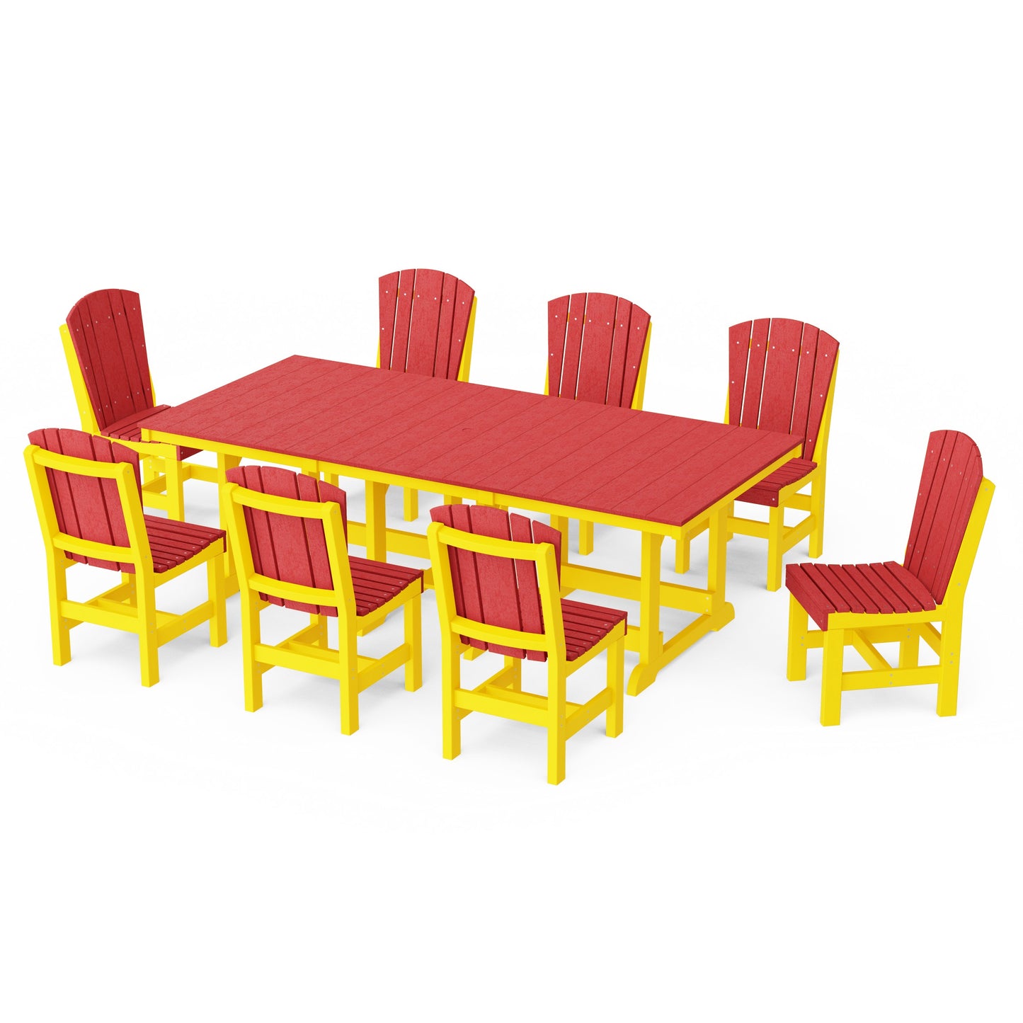 Heritage 9-Piece Side Chair Rectangular Dining Set