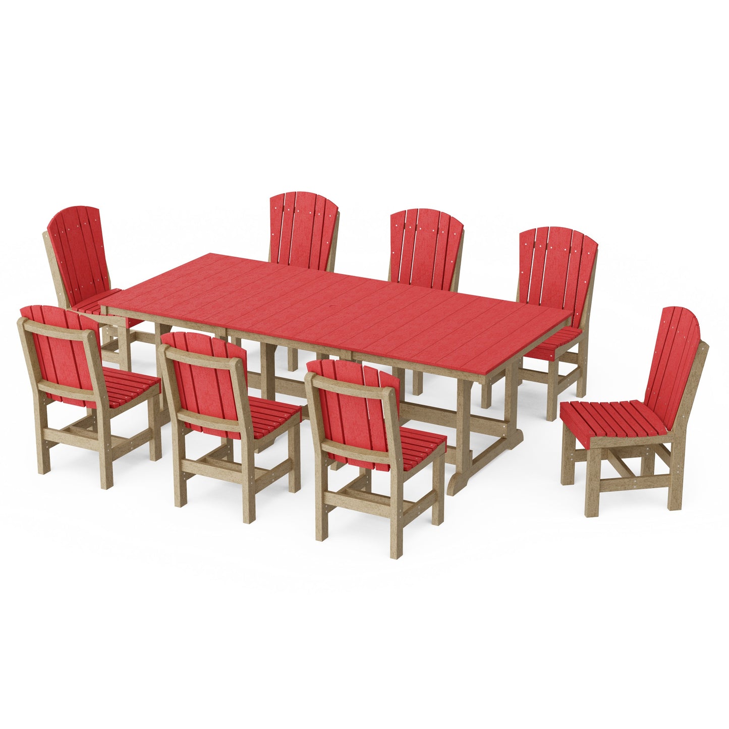 Heritage 9-Piece Side Chair Rectangular Dining Set
