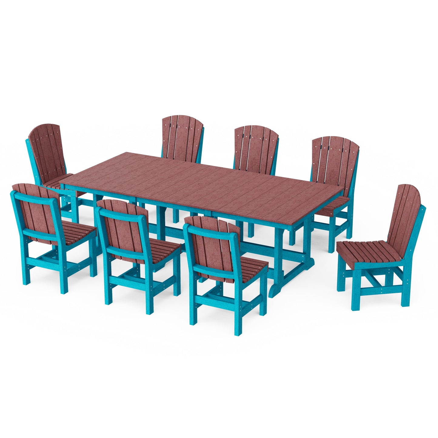 Heritage 9-Piece Side Chair Rectangular Dining Set
