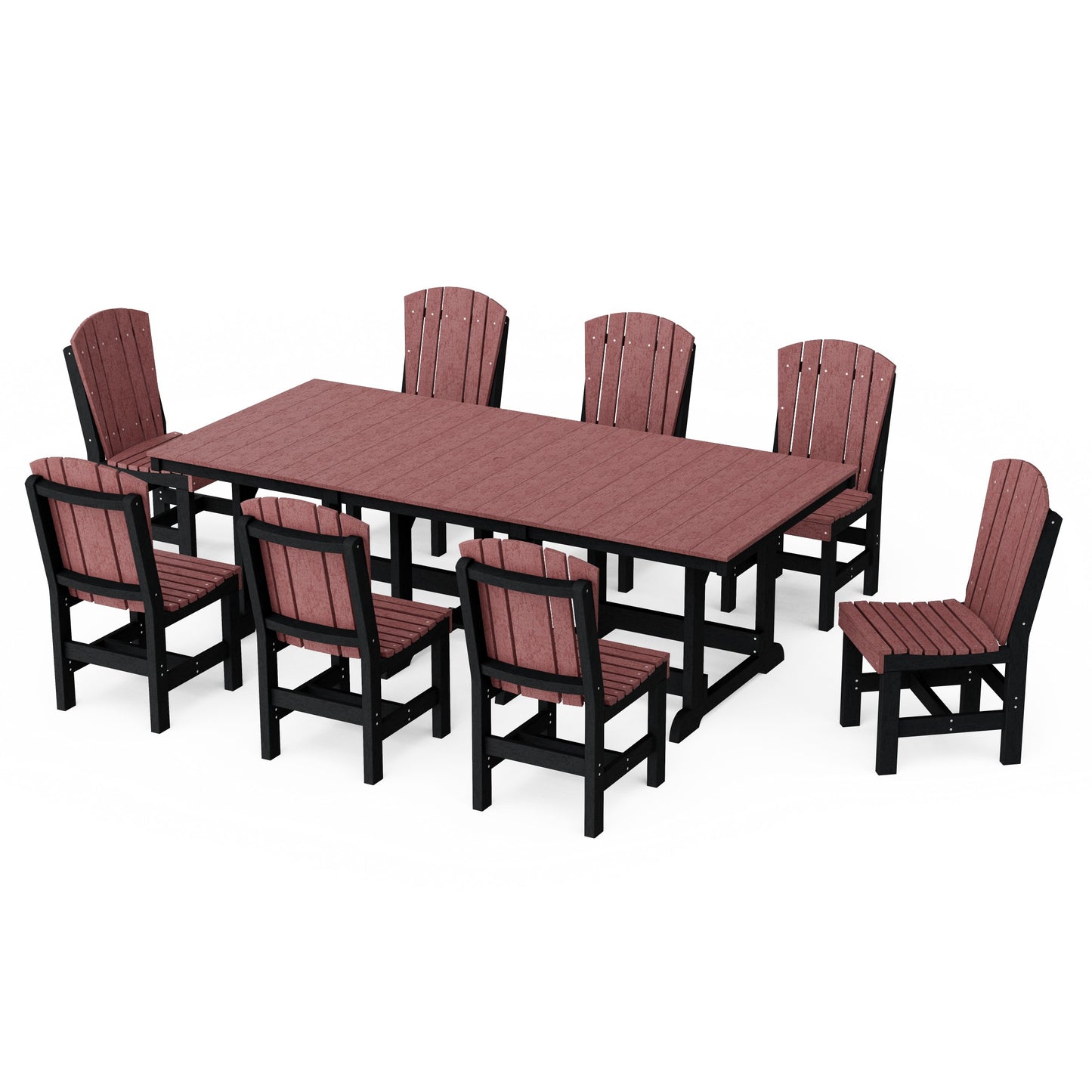 Heritage 9-Piece Side Chair Rectangular Dining Set