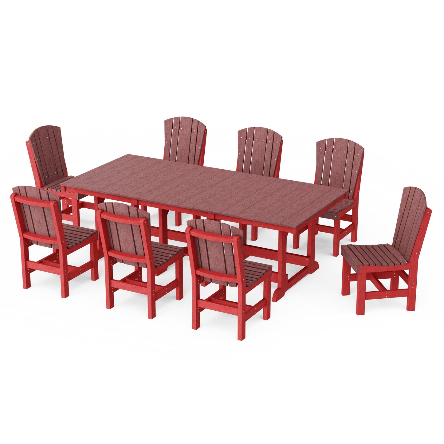 Heritage 9-Piece Side Chair Rectangular Dining Set