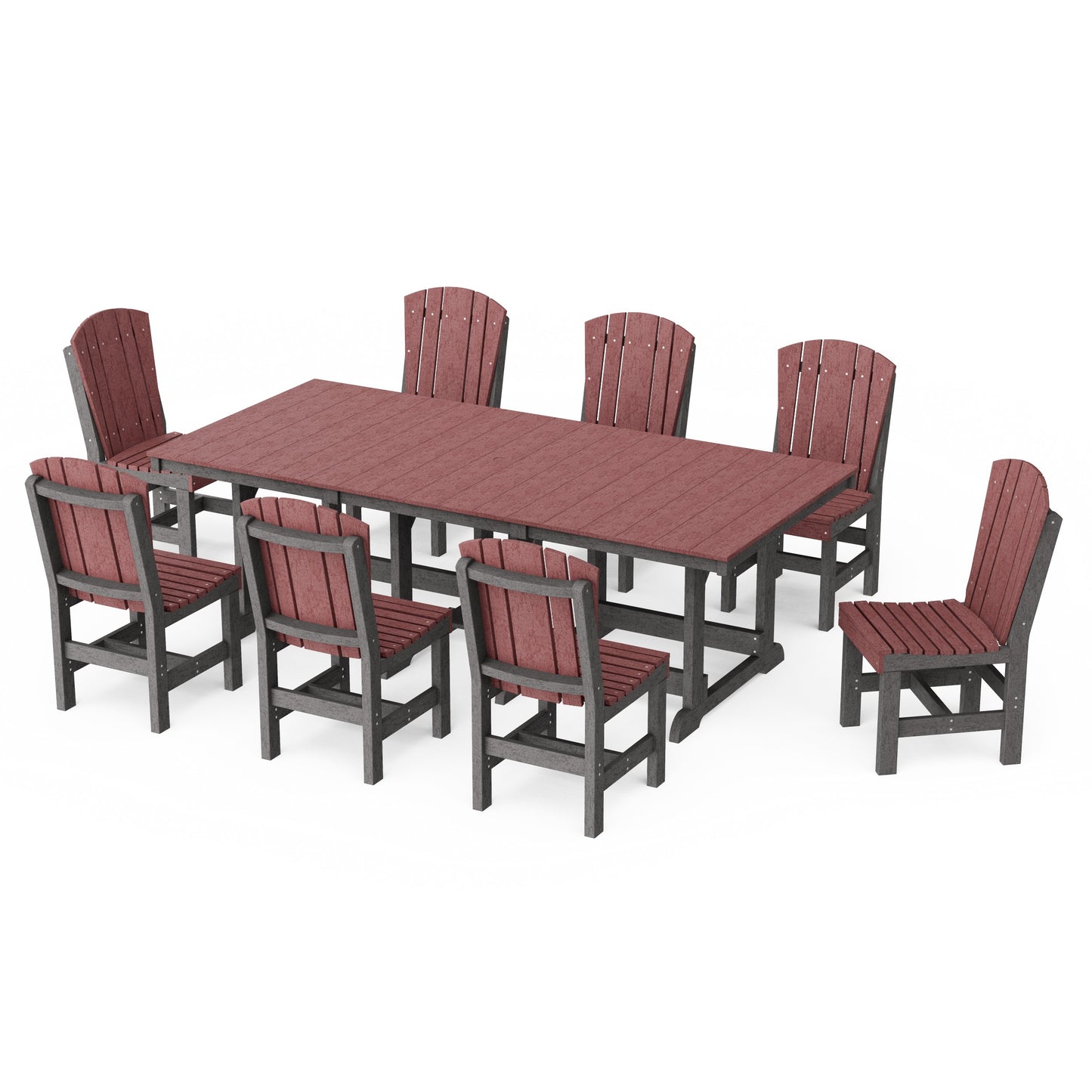 Heritage 9-Piece Side Chair Rectangular Dining Set