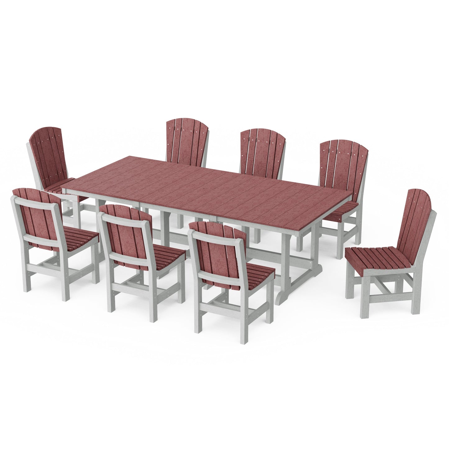 Heritage 9-Piece Side Chair Rectangular Dining Set