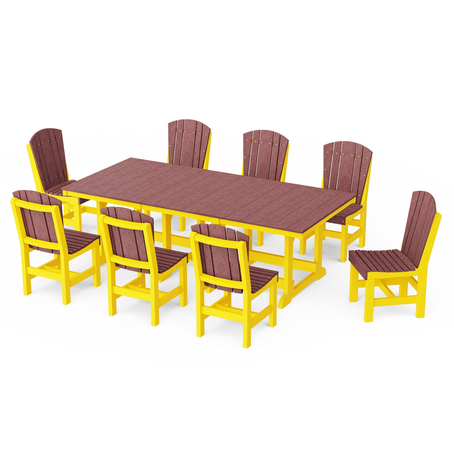 Heritage 9-Piece Side Chair Rectangular Dining Set