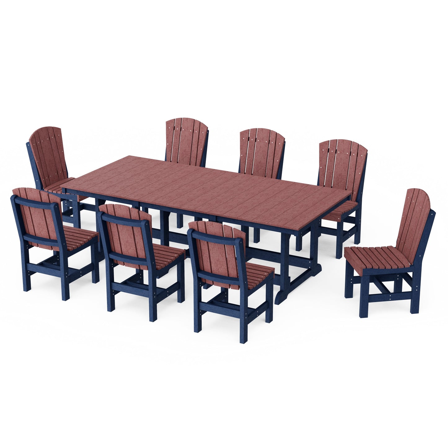 Heritage 9-Piece Side Chair Rectangular Dining Set