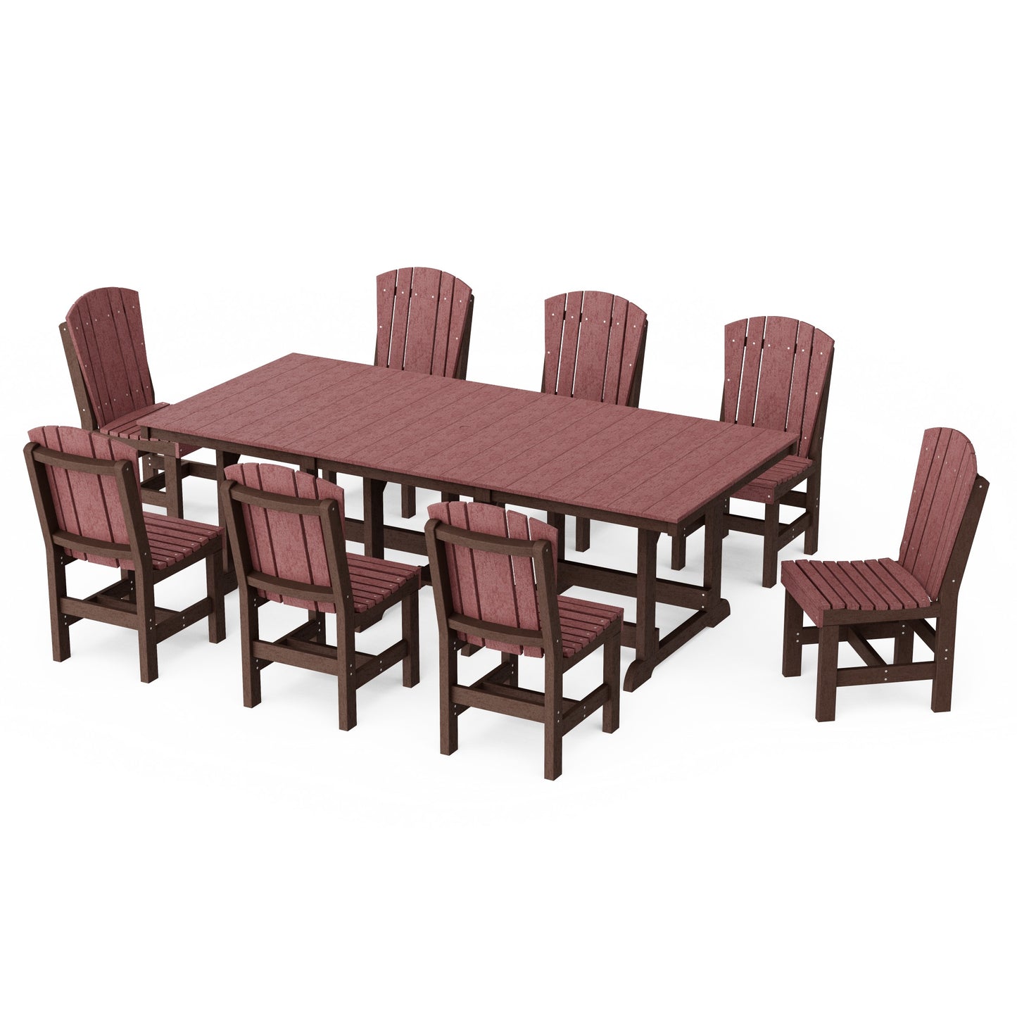 Heritage 9-Piece Side Chair Rectangular Dining Set