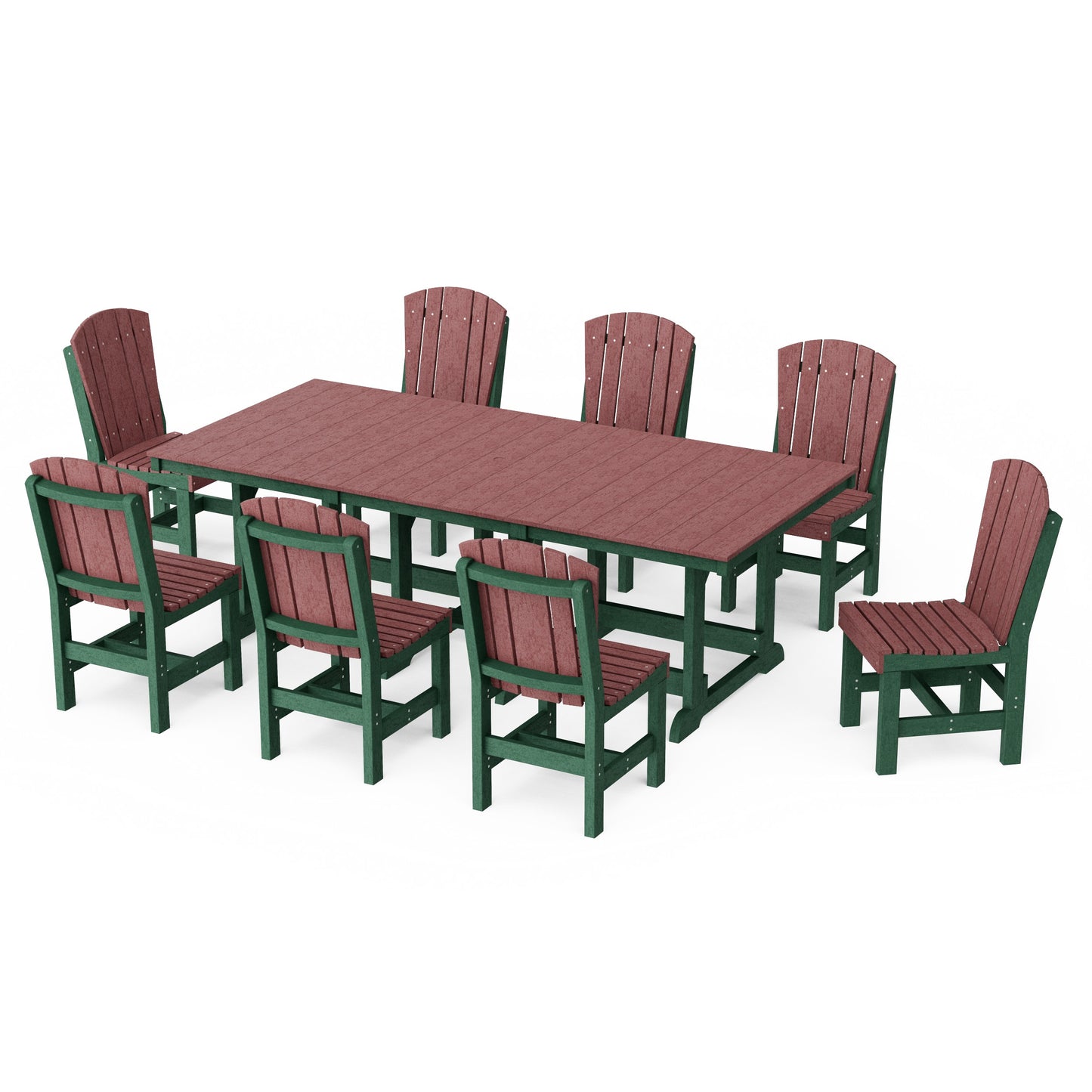 Heritage 9-Piece Side Chair Rectangular Dining Set