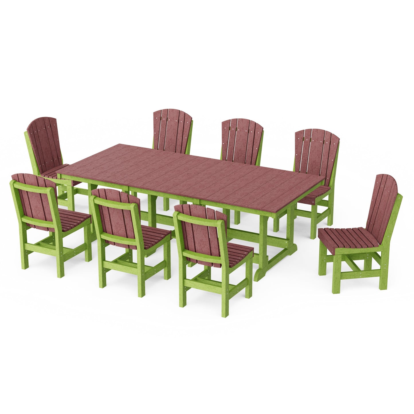 Heritage 9-Piece Side Chair Rectangular Dining Set